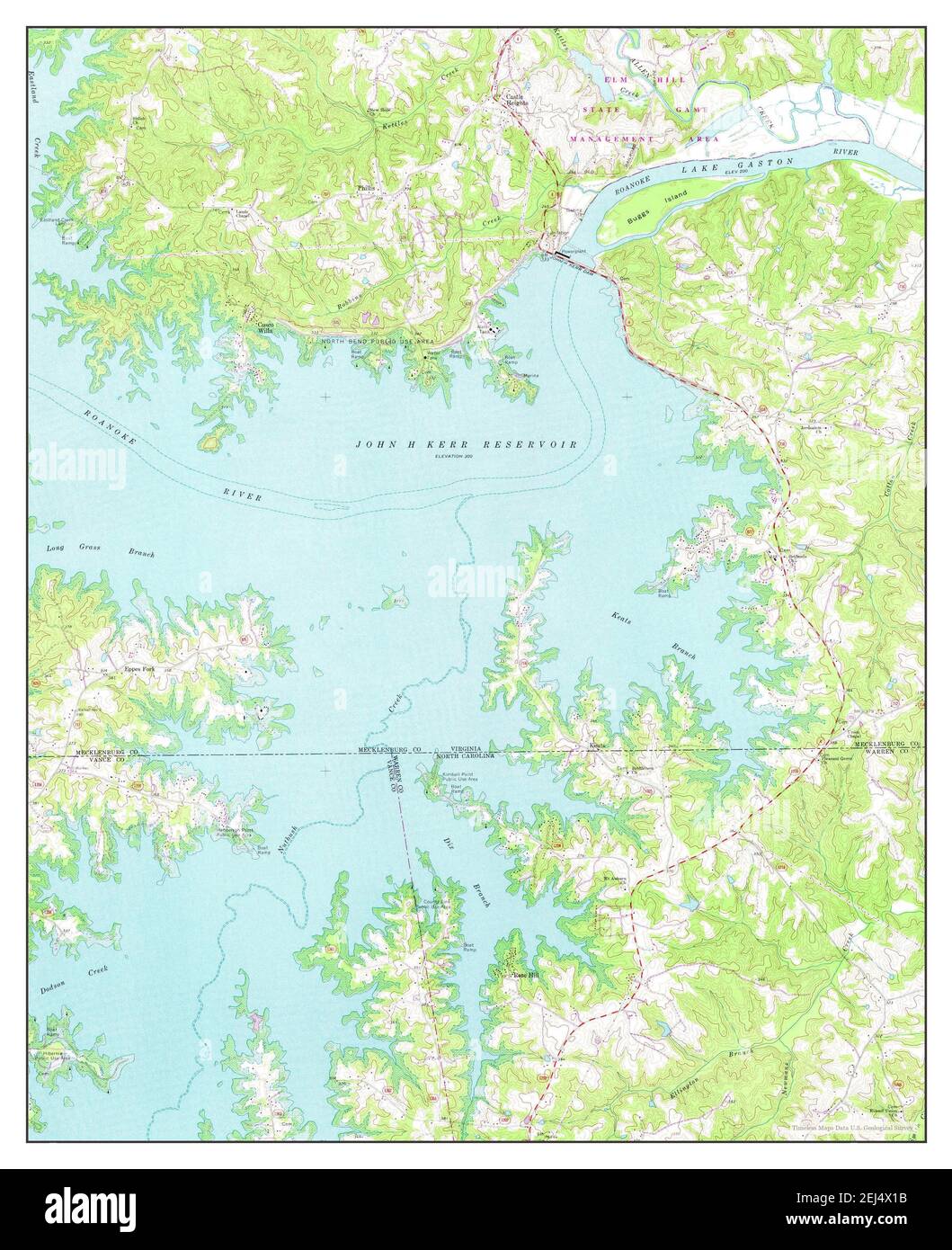 Kerr county map hi-res stock photography and images - Alamy