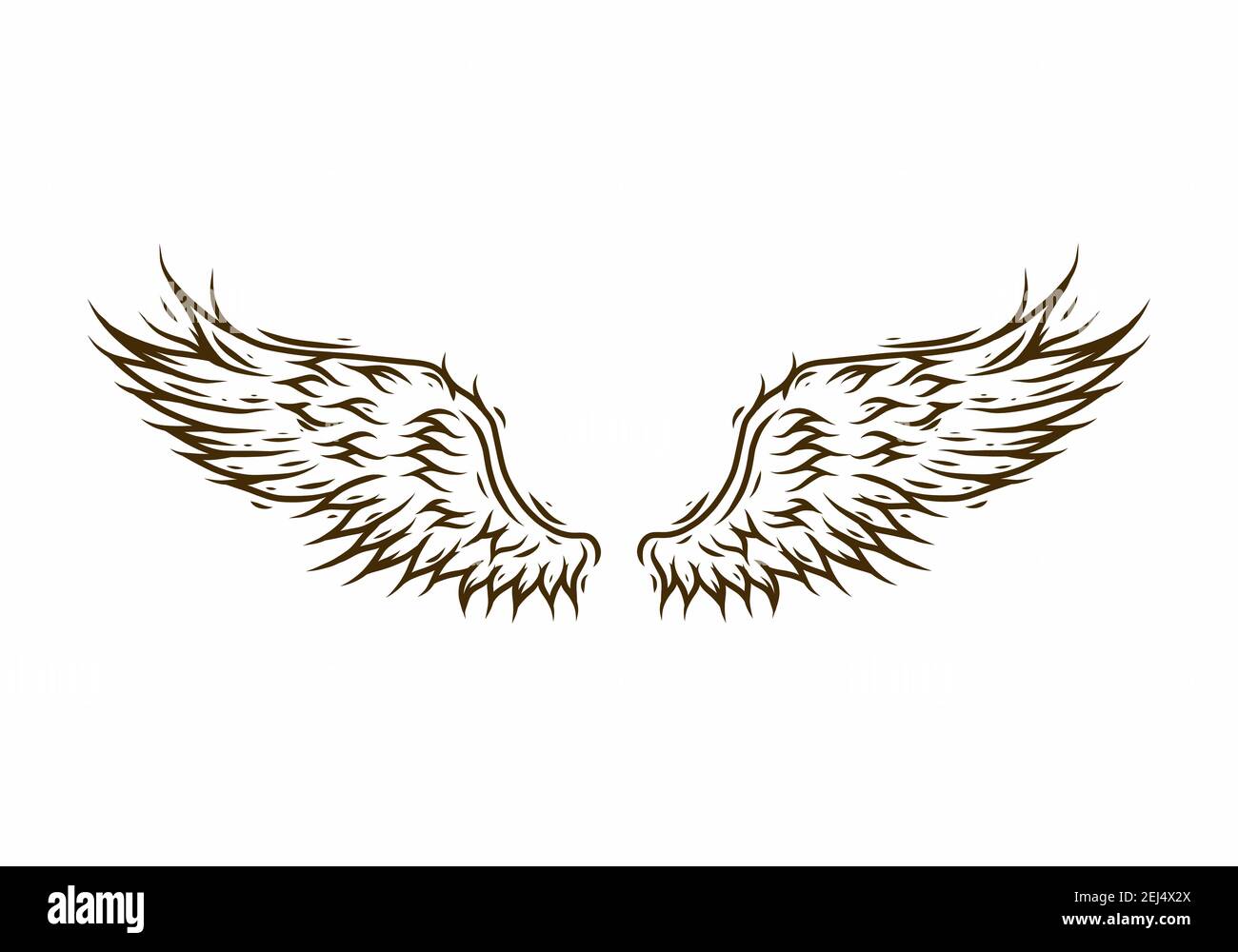 Devil wings drawing hi-res stock photography and images - Alamy