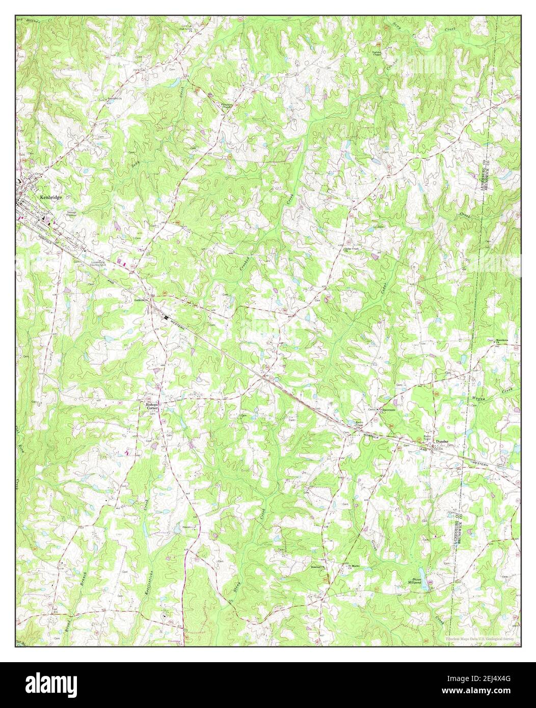 Map of kenbridge virginia hires stock photography and images Alamy