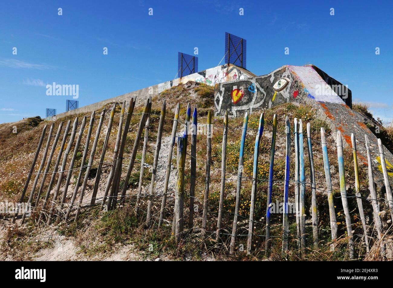 Treguennec Atlantic Wall, WW II, production building, Finistere, Bretagne, Brittany, France, Europe Stock Photo