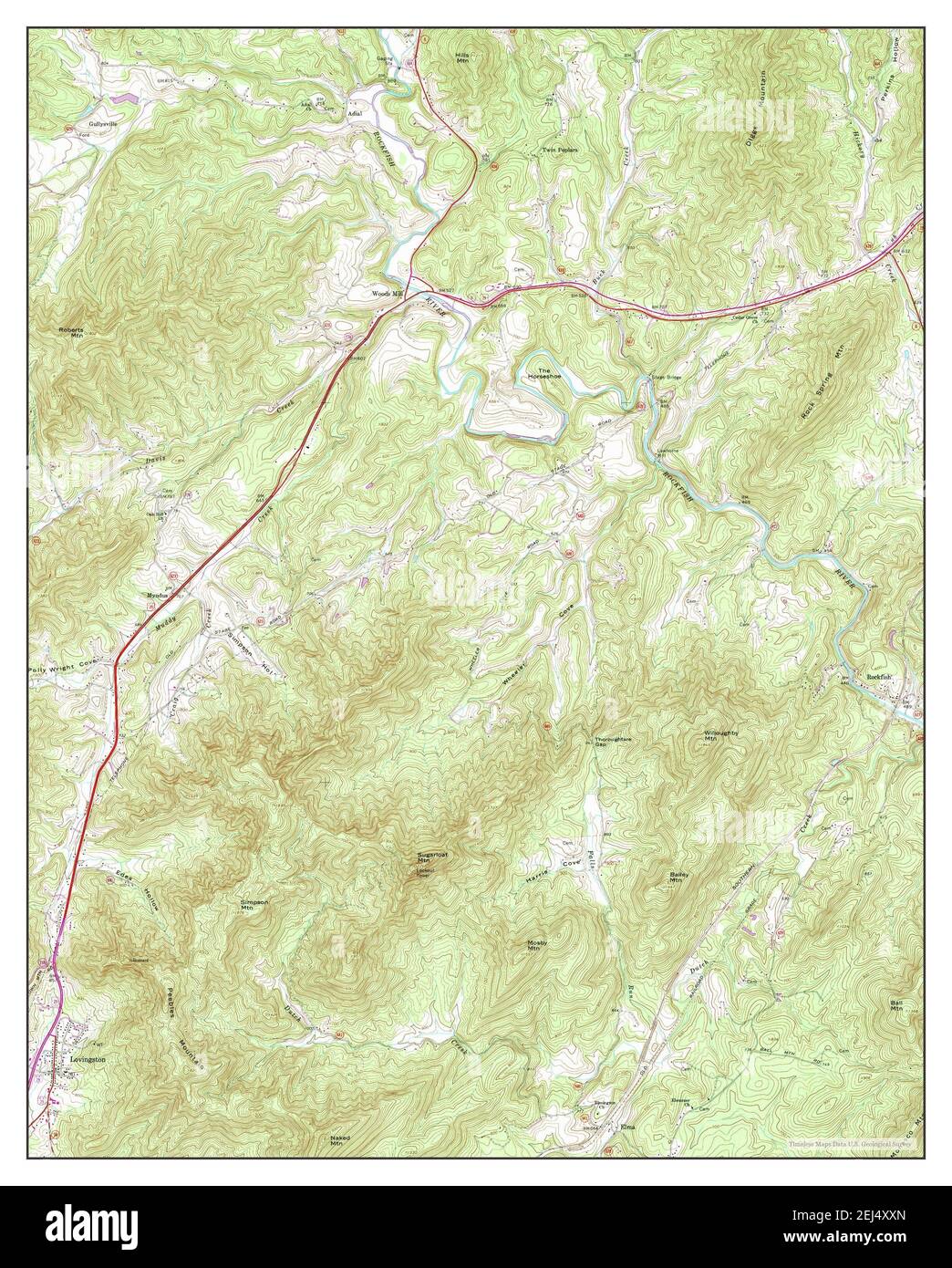 Map of lovingston hires stock photography and images Alamy