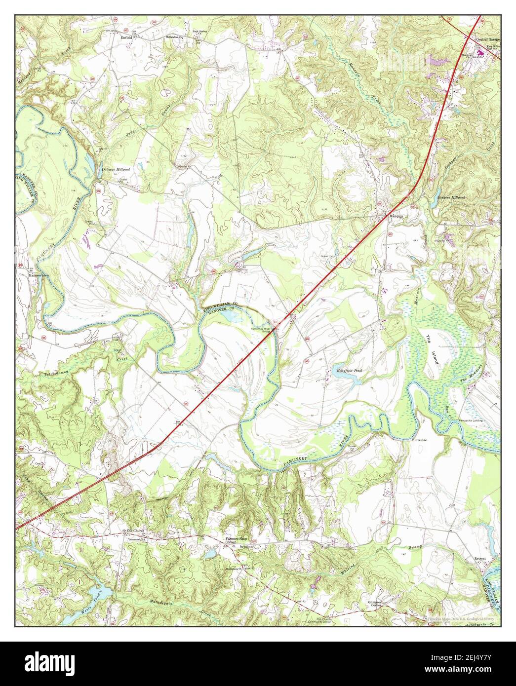 Map of manquin virginia hires stock photography and images Alamy