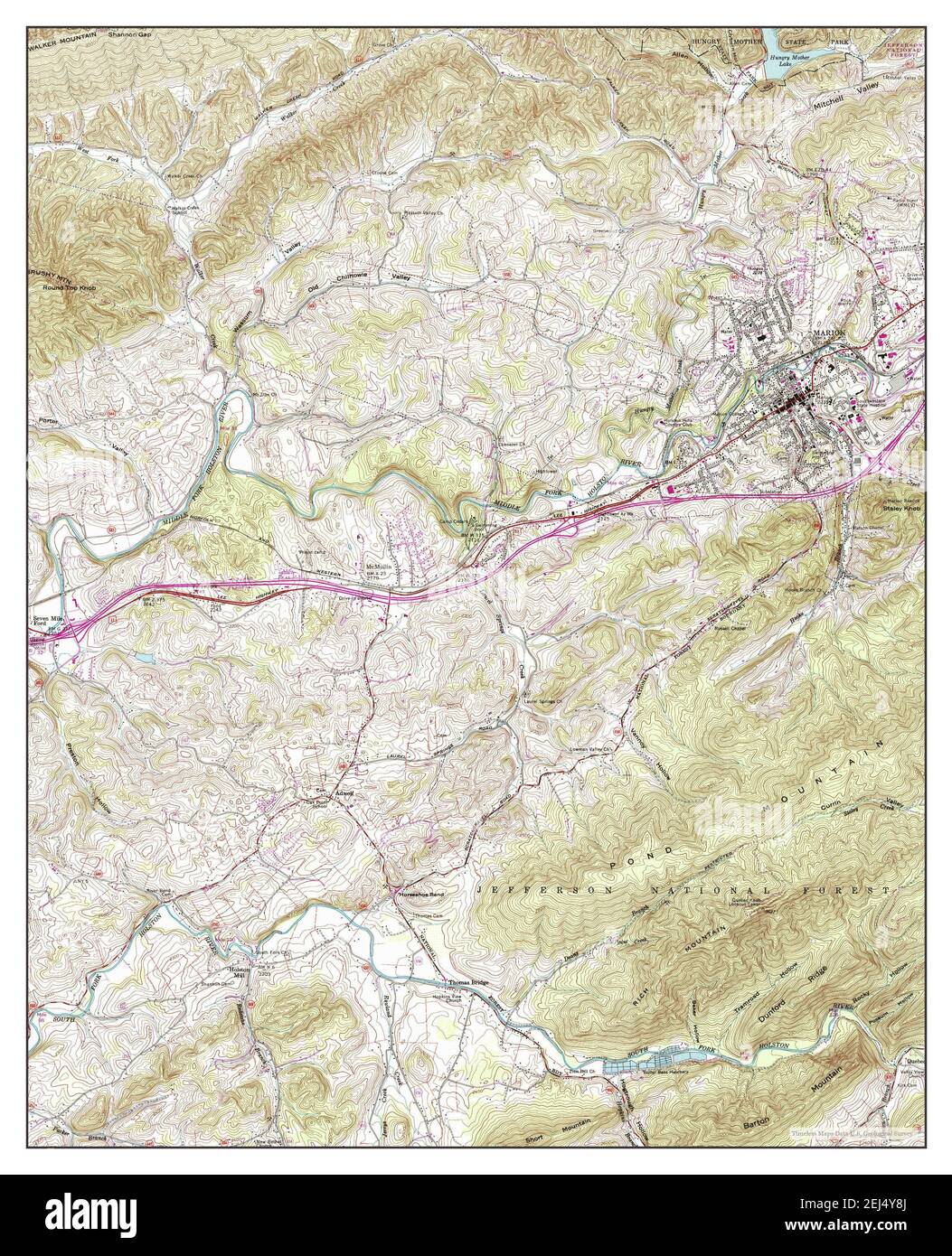Map of marion virginia hires stock photography and images Alamy