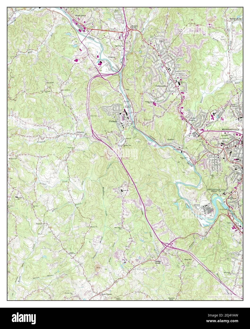 Map of martinsville virginia hires stock photography and images Alamy