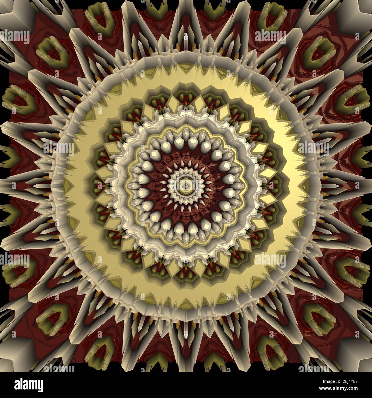 Download 3d Design Of Ancient Asian Sketch Mandala Background Indian Henna Art Inspired Mandala Very Detailed Embossed Or Bumped Artistic Artwork Stock Photo Alamy