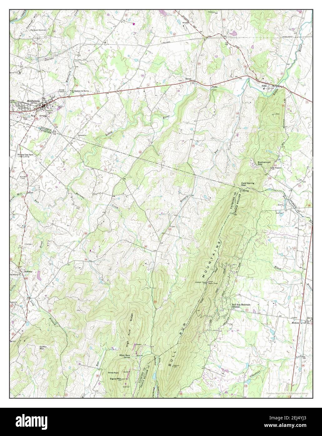 Middleburg, Virginia, map 1968, 1:24000, United States of America by ...