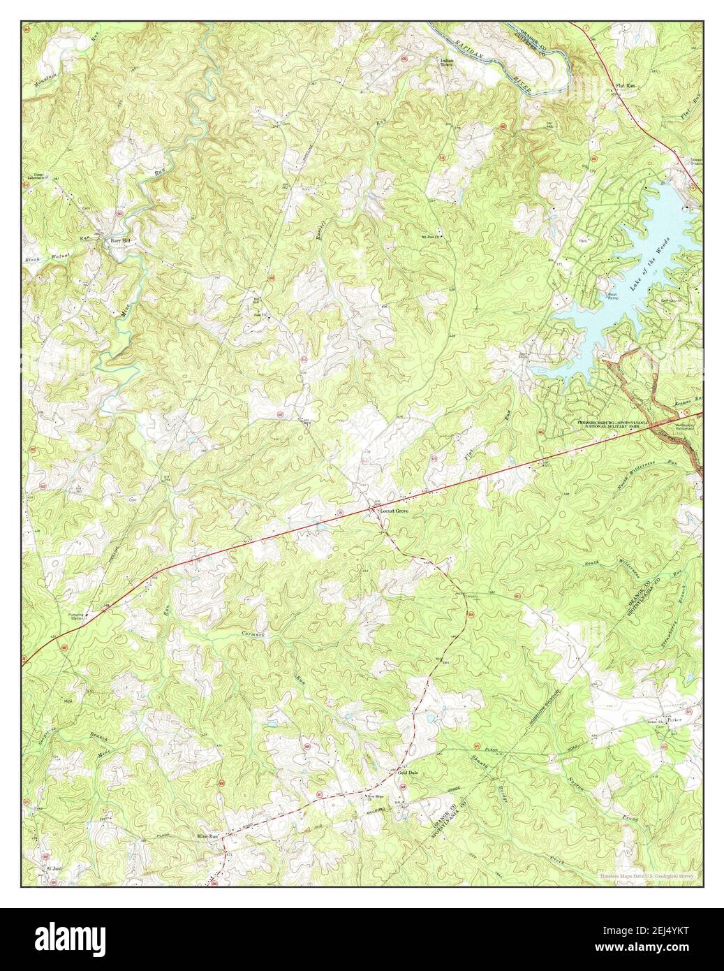 Mine Run, Virginia, map 1969, 124000, United States of America by