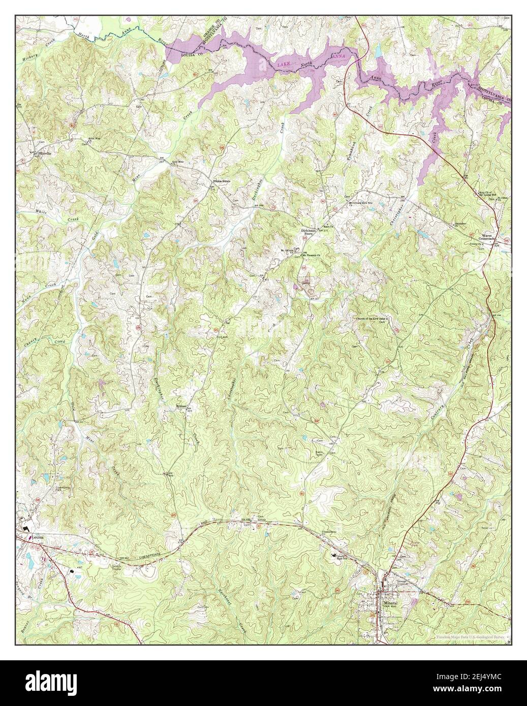 Mineral, Virginia, map 1969, 124000, United States of America by