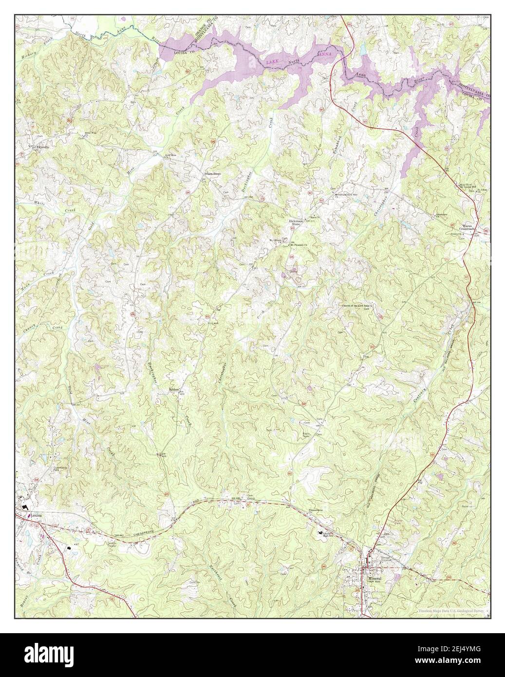 Mineral, Virginia, map 1969, 124000, United States of America by