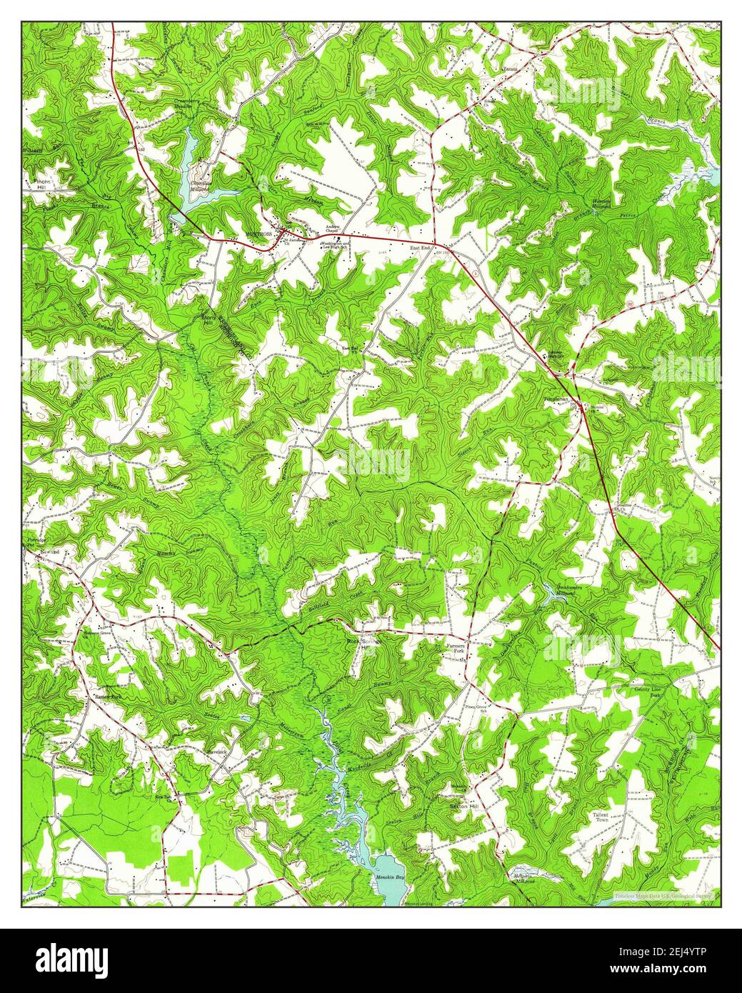 Montross, Virginia, map 1943, 124000, United States of America by