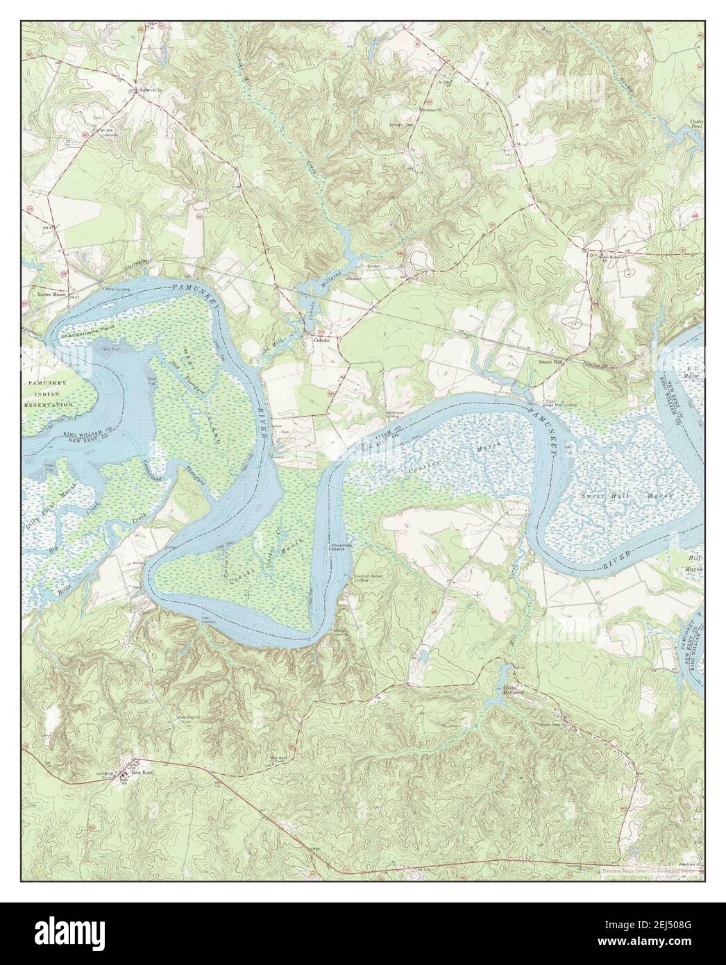 New Kent, Virginia, map 1965, 124000, United States of America by