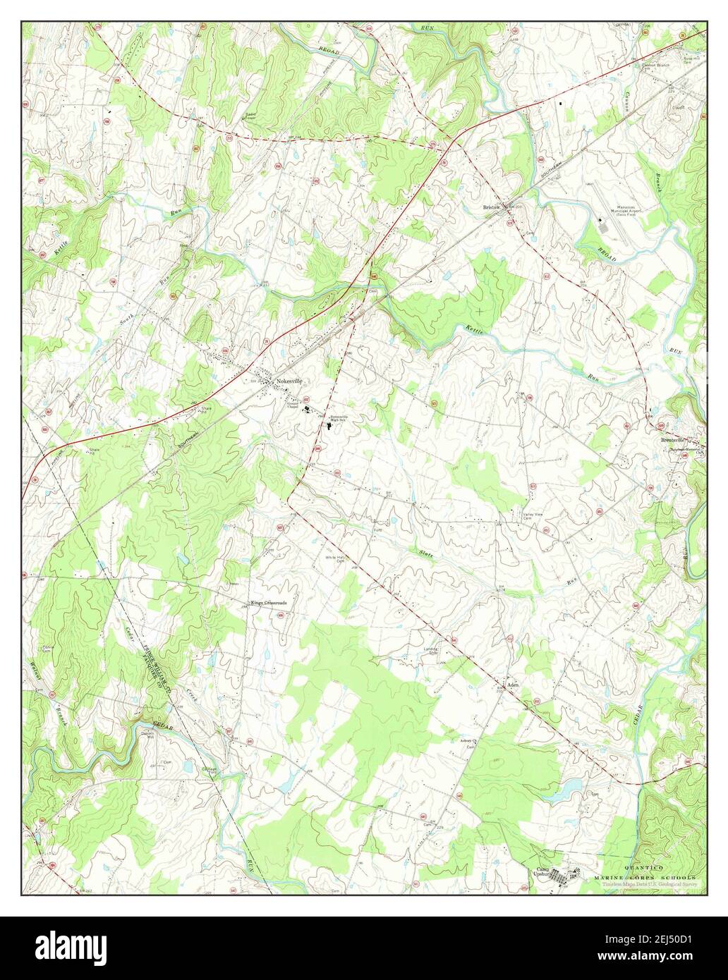 Nokesville, Virginia, map 1966, 1:24000, United States of America by ...