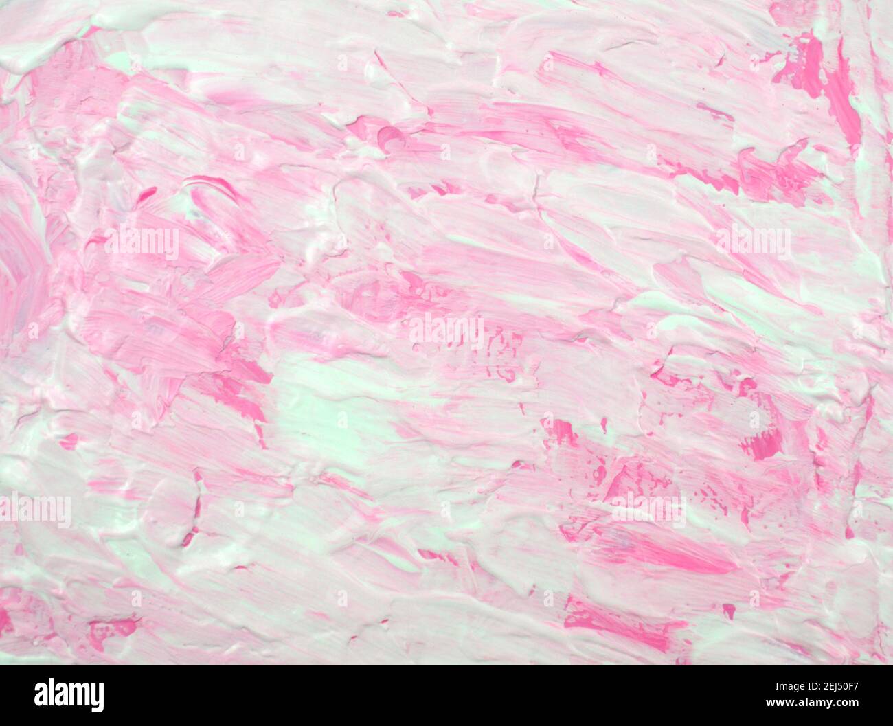 Handmade. White and pink, pastel acrylic fluid art texture abstract