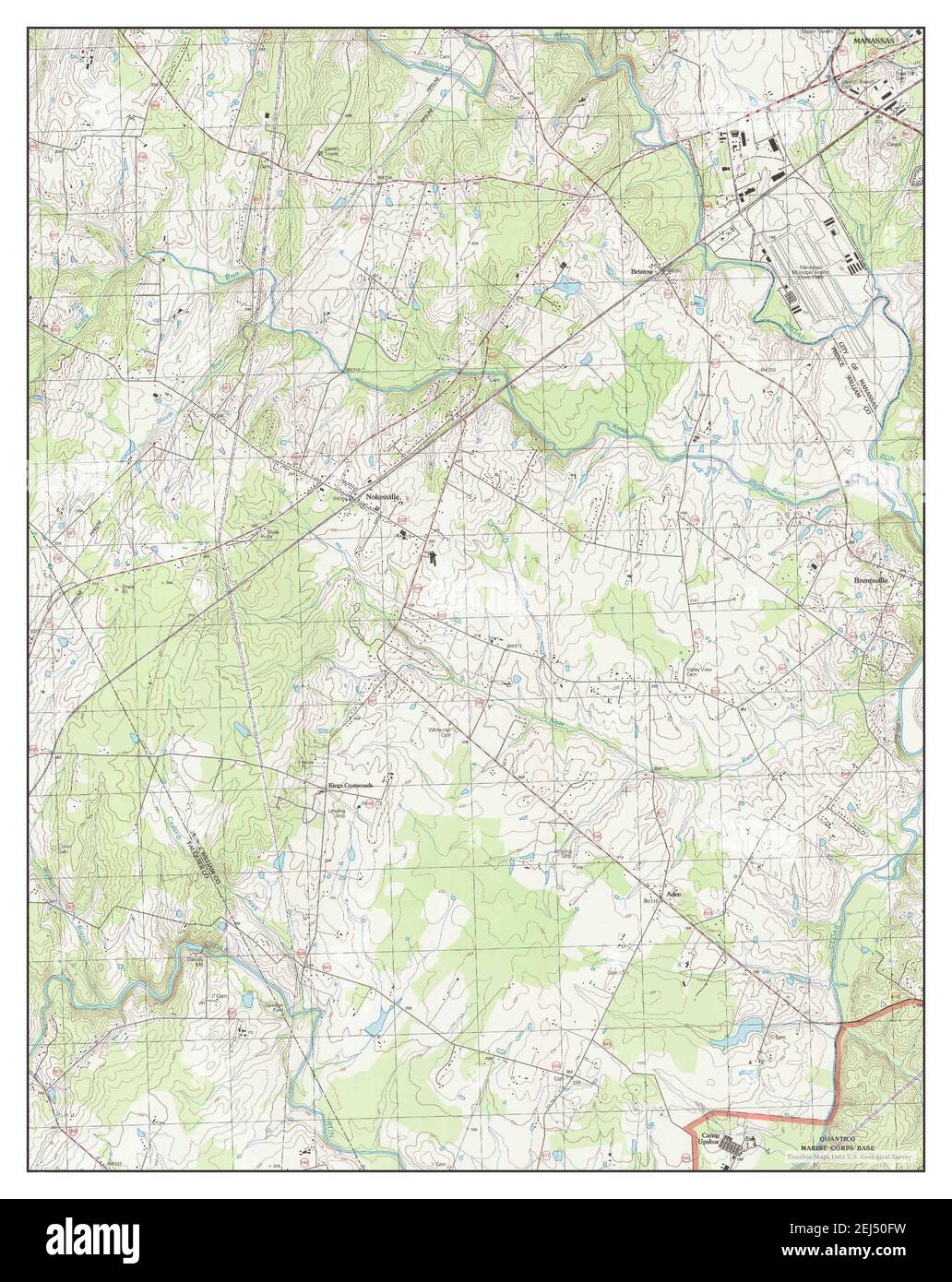 Nokesville, Virginia, map 1994, 124000, United States of America by