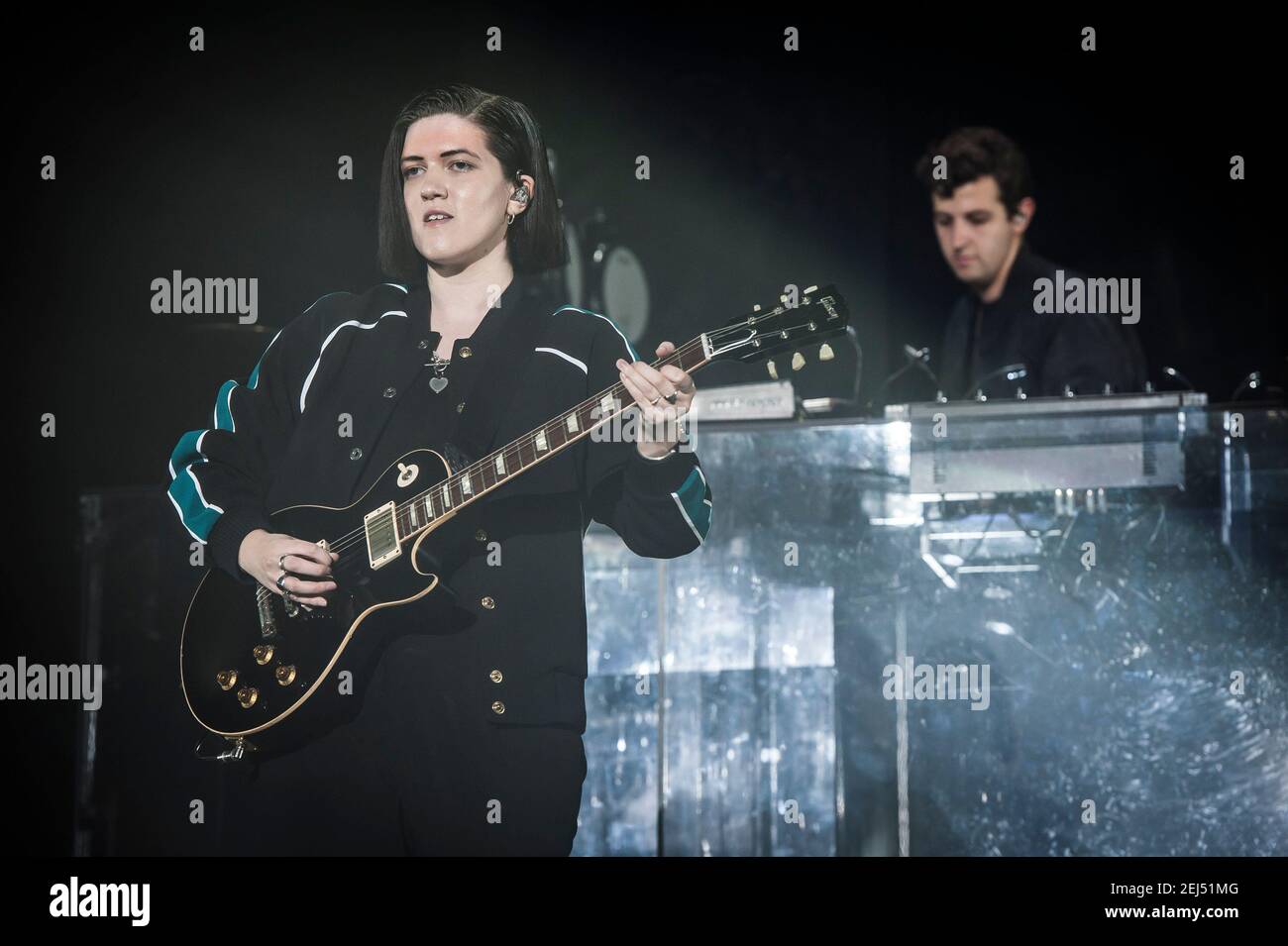 Romy Madley Croft and Jamie XX of The XX perform live on stage at Bestival 2017 at Lulworth Castle - Wareham. Picture date: Friday 8th September 2017. Photo credit should read: David Jensen Stock Photo