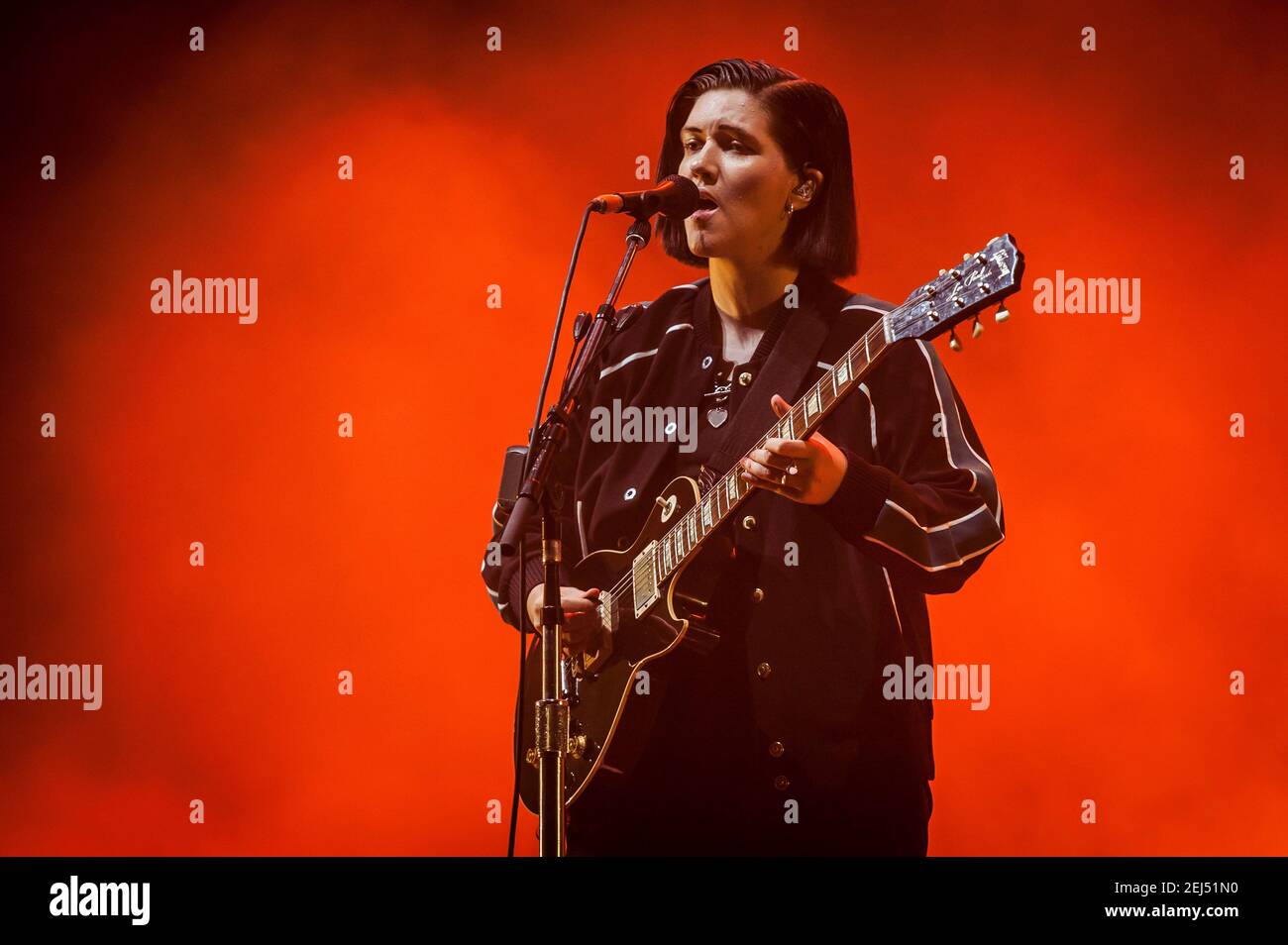 Romy Madley Croft of The XX performs live on stage at Bestival 2017 at Lulworth Castle - Wareham. Picture date: Friday 8th September 2017. Photo credit should read: David Jensen Stock Photo