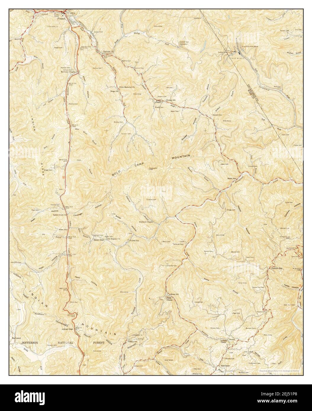 Pound virginia map hires stock photography and images Alamy