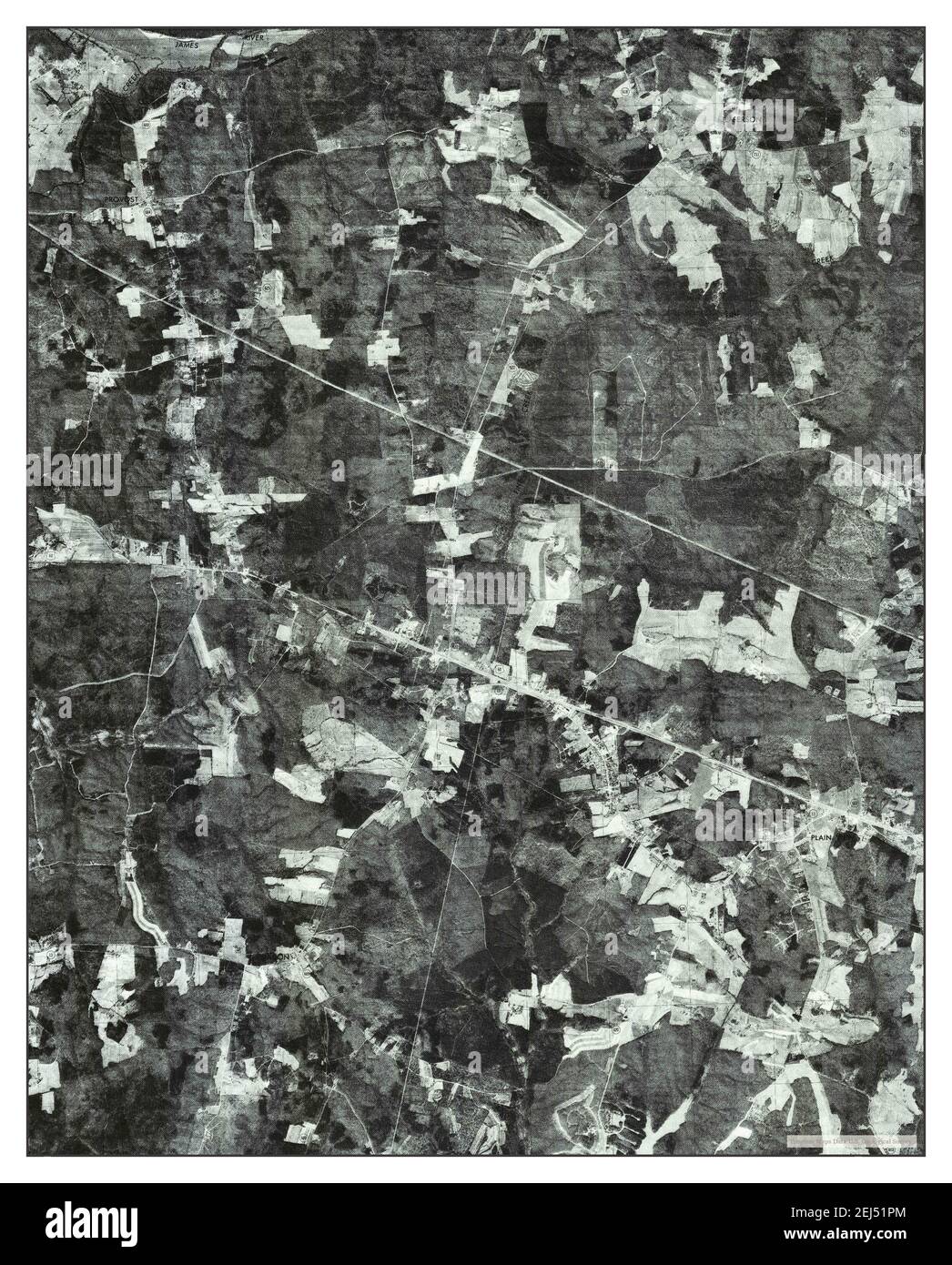 Powhatan, Virginia, map 1979, 124000, United States of America by