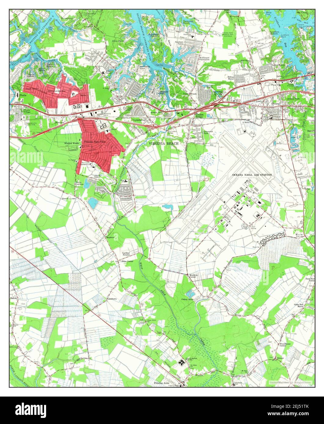 Princess anne county virginia united states Cut Out Stock Images