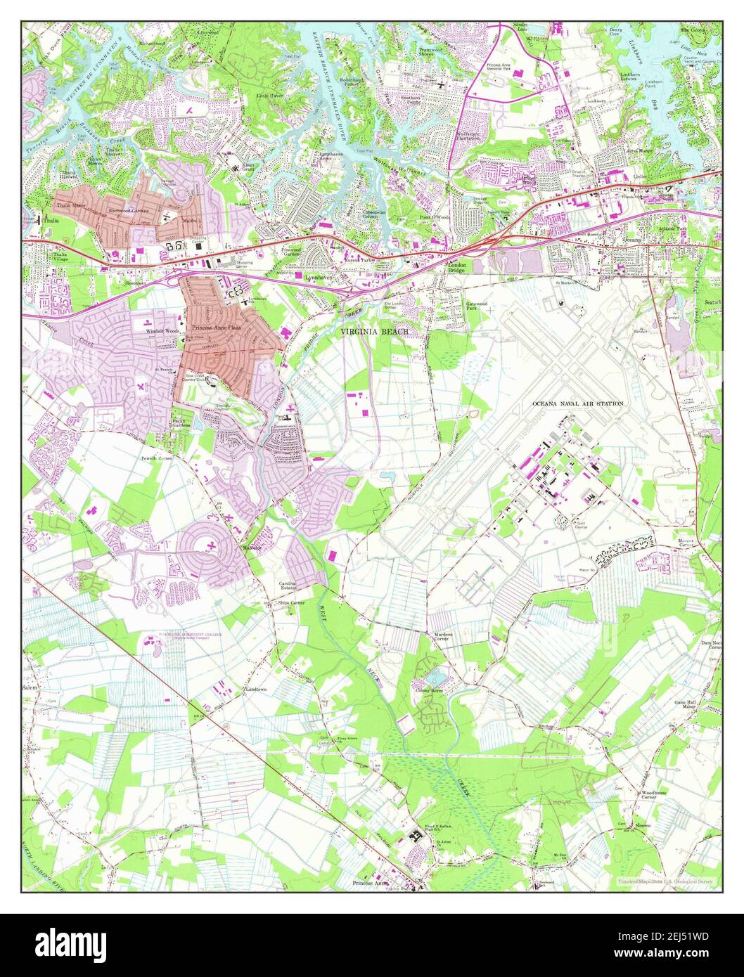 Princess anne county virginia united states Cut Out Stock Images