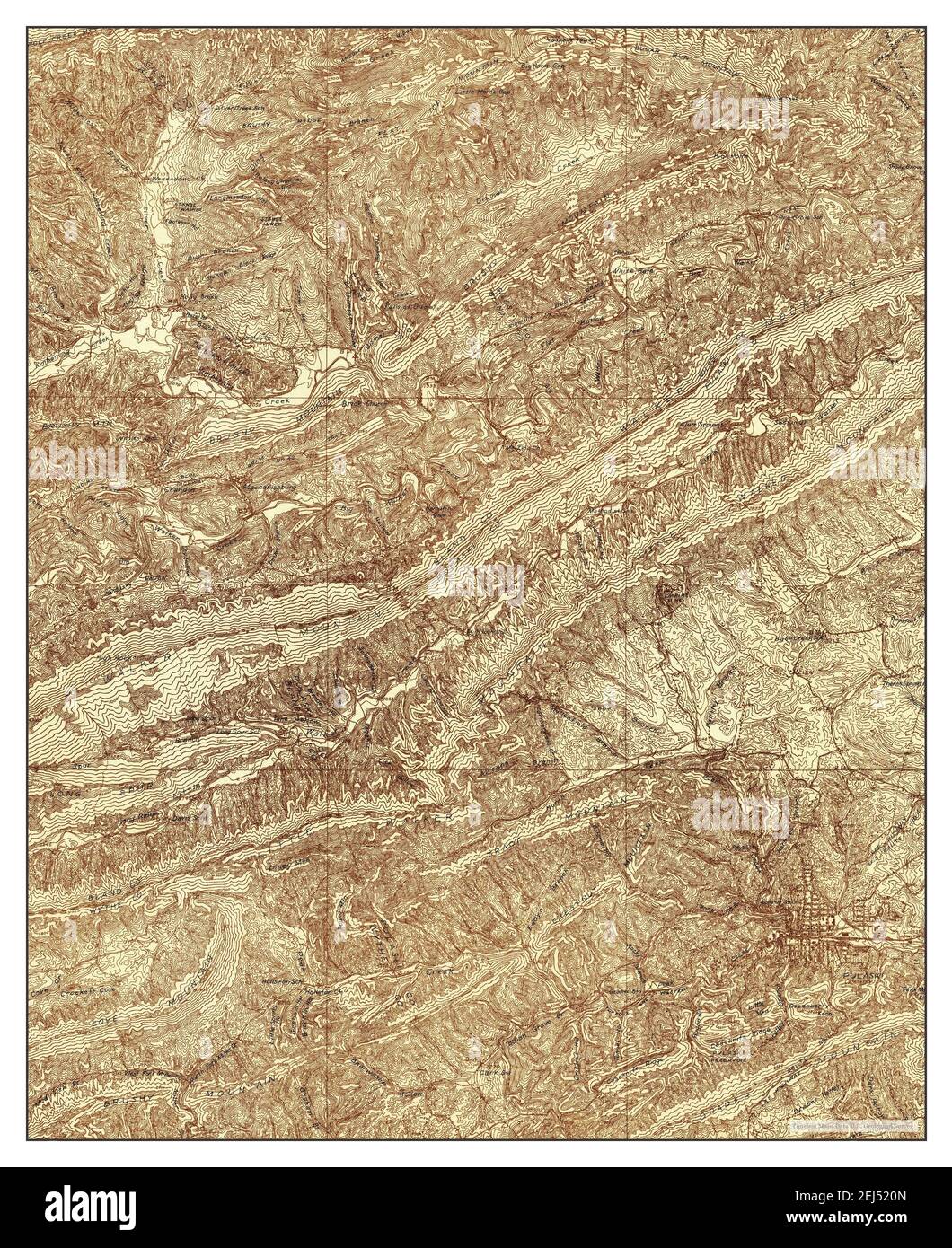 Pulaski, Virginia, map 1934, 148000, United States of America by Timeless Maps, data U.S