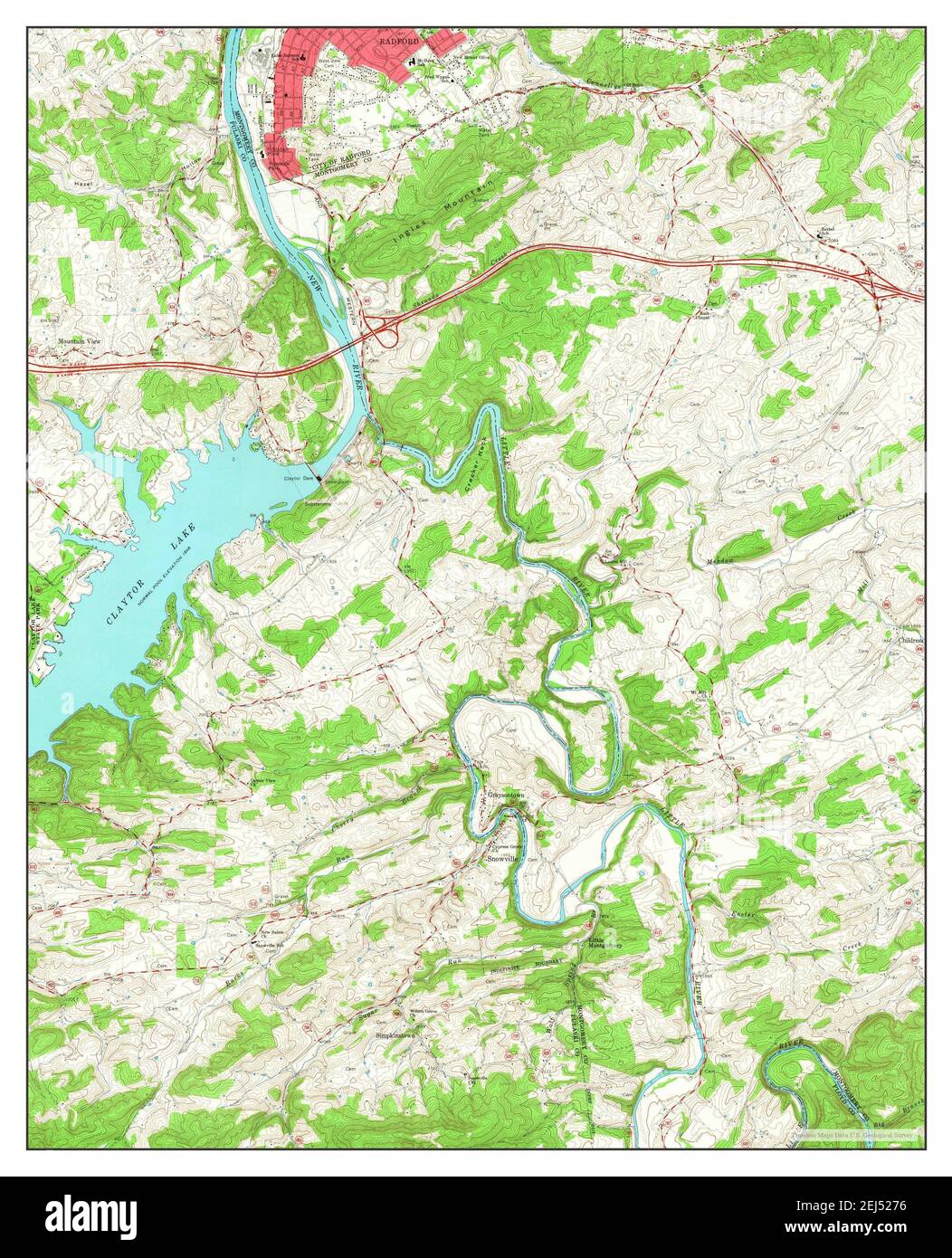 Map of radford virginia Cut Out Stock Images & Pictures Alamy