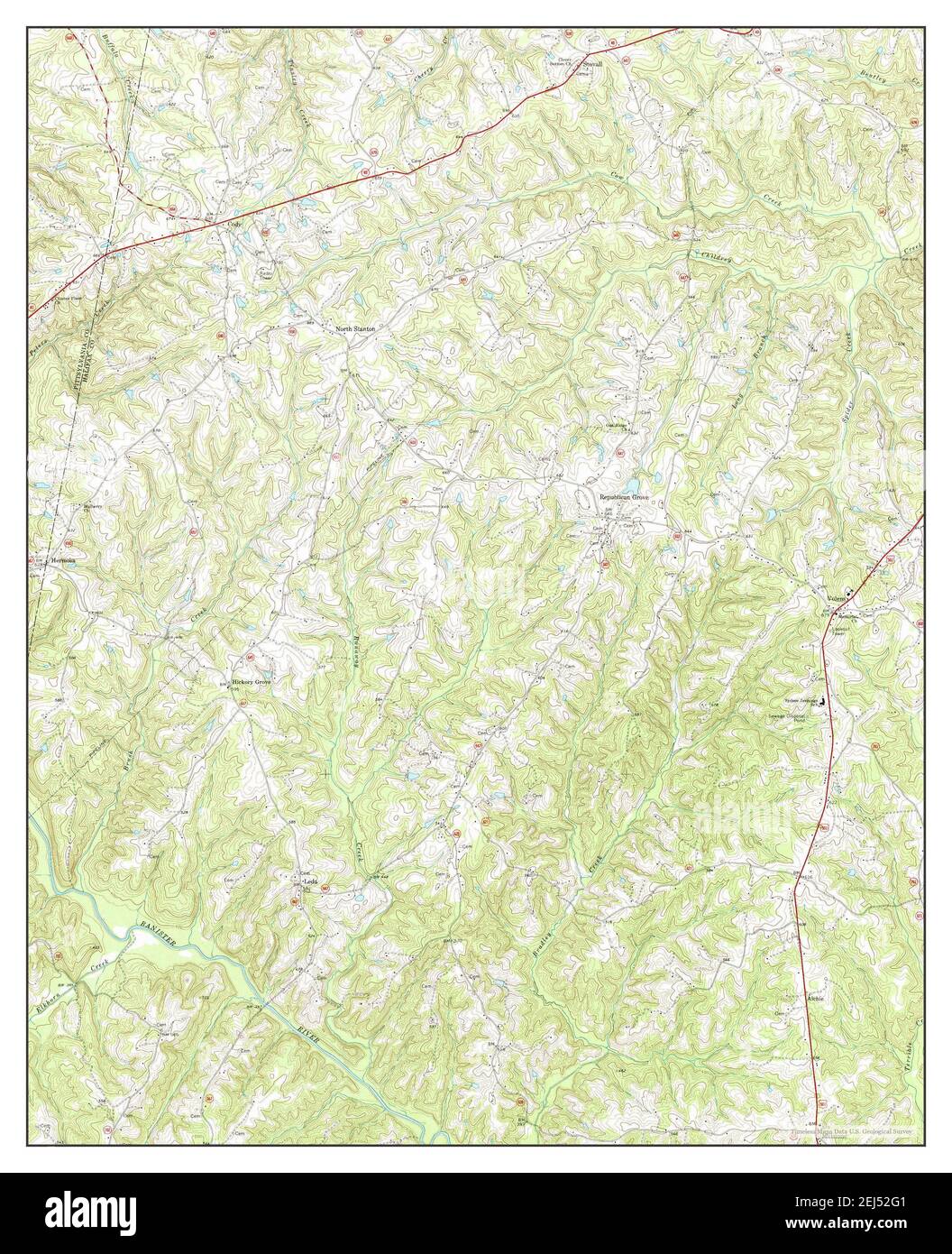 Republican Grove, Virginia, map 1968, 124000, United States of America
