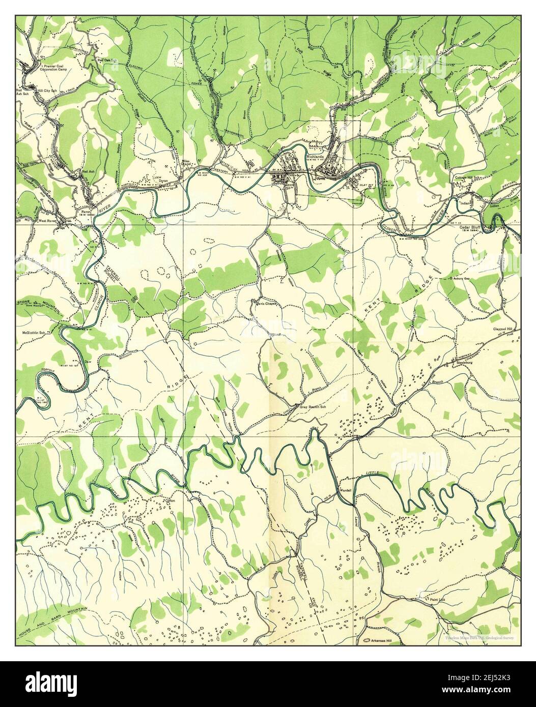 Map of richlands virginia hires stock photography and images Alamy