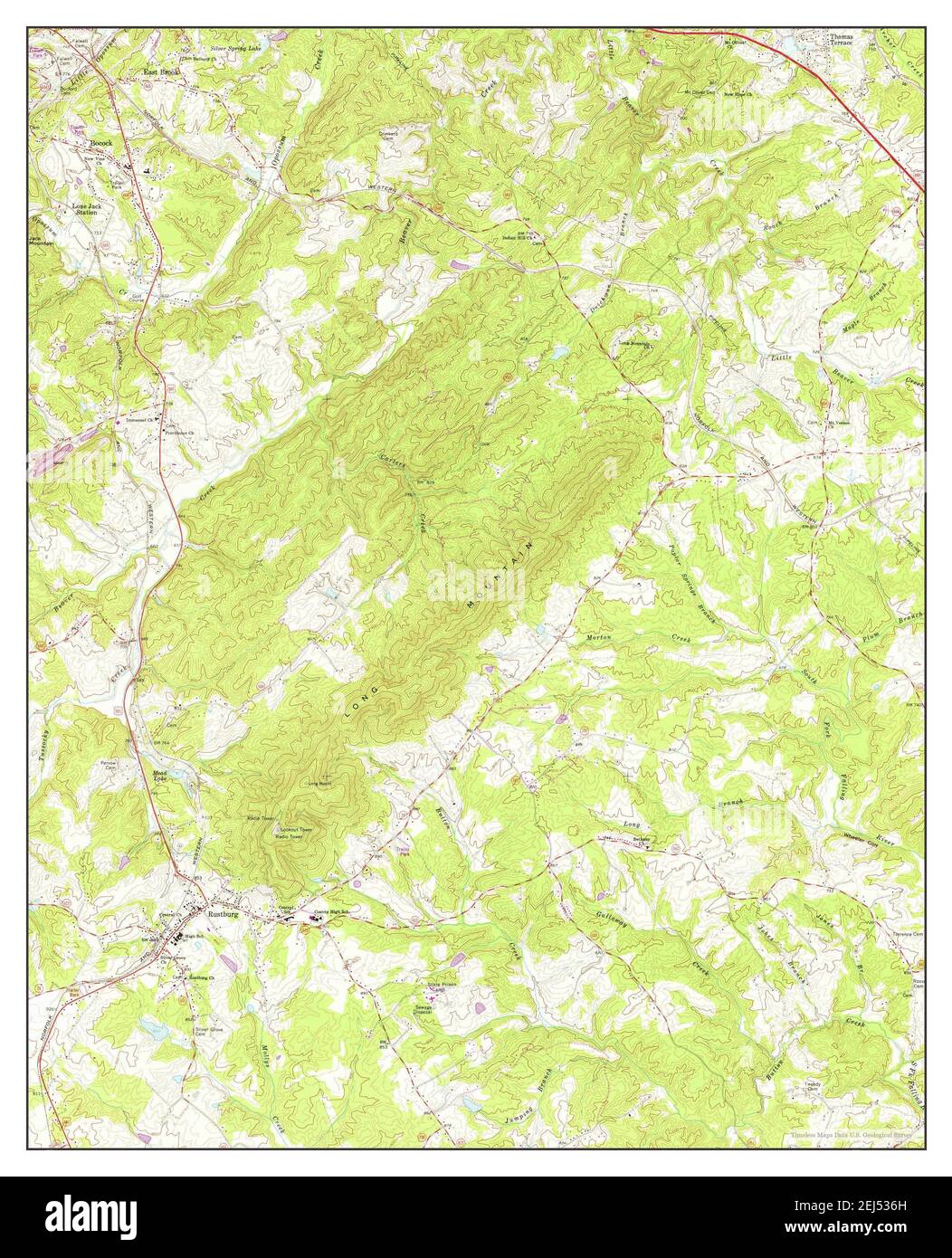 Rustburg, Virginia, map 1963, 1:24000, United States of America by ...