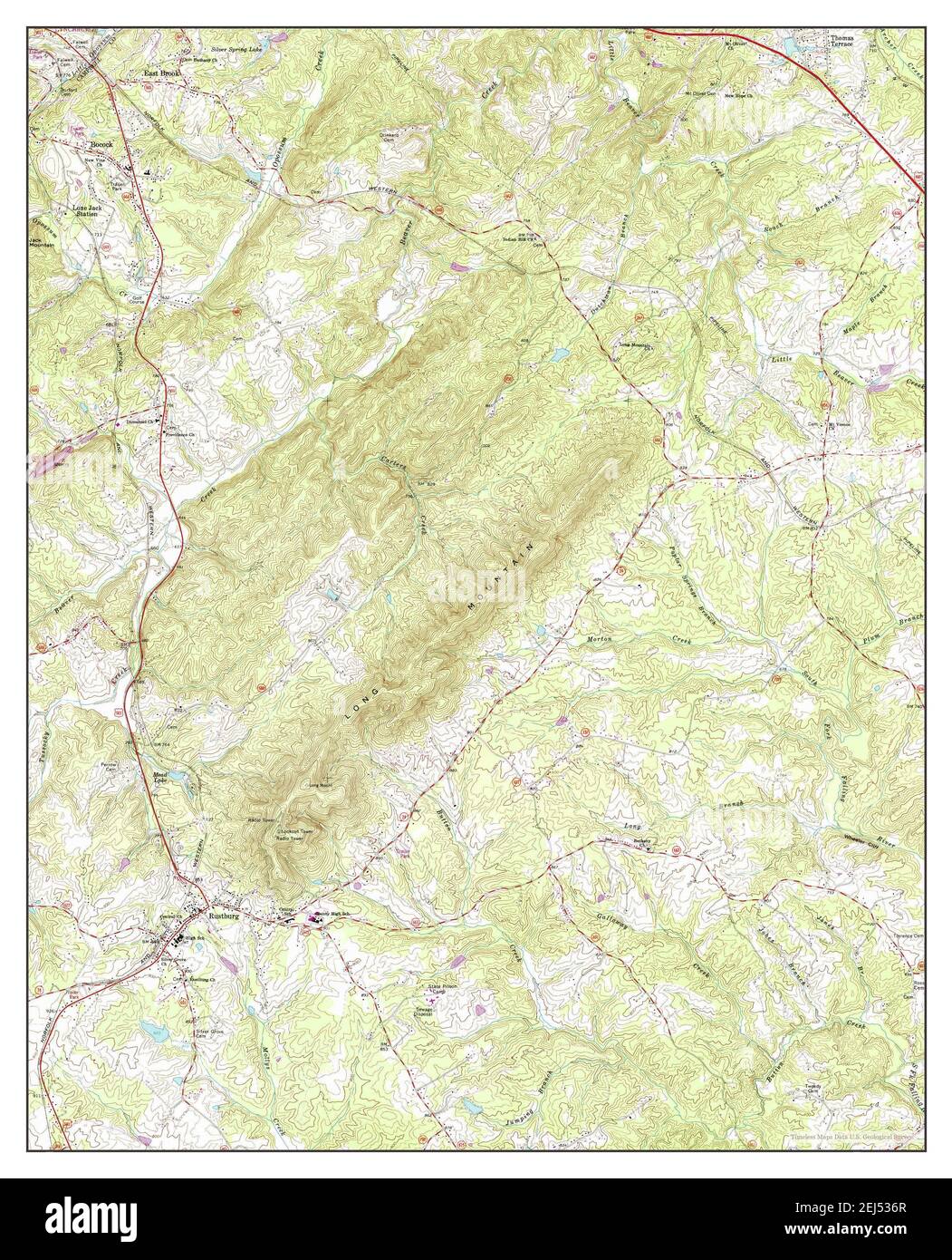 Rustburg, Virginia, map 1963, 1:24000, United States of America by ...