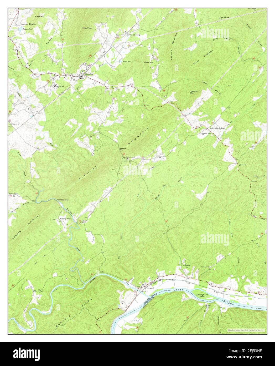 Map of shipman Cut Out Stock Images & Pictures Alamy