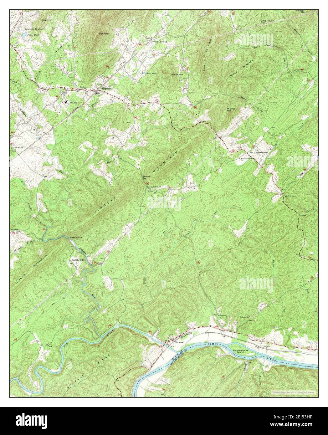 Map of shipman Cut Out Stock Images & Pictures Alamy