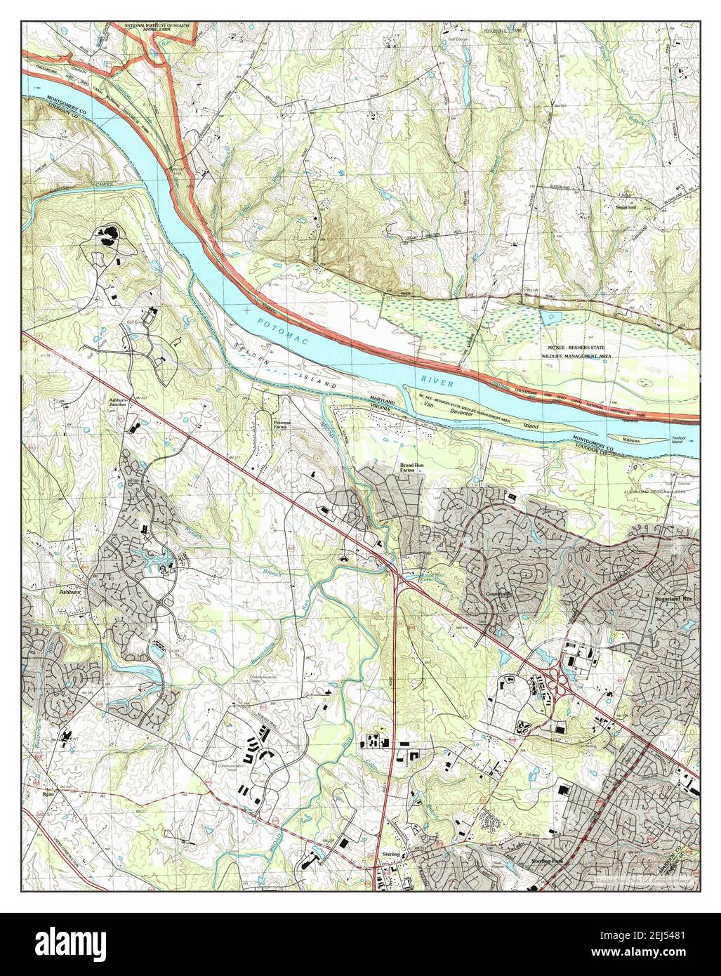 Sterling, Virginia, map 1994, 124000, United States of America by