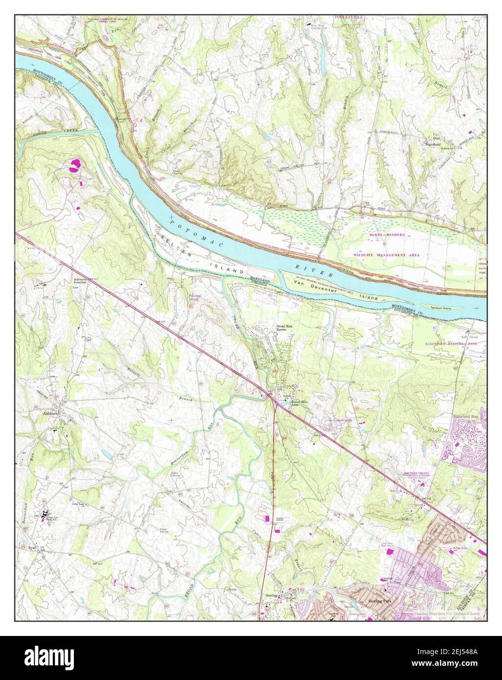 Sterling, Virginia, map 1968, 124000, United States of America by