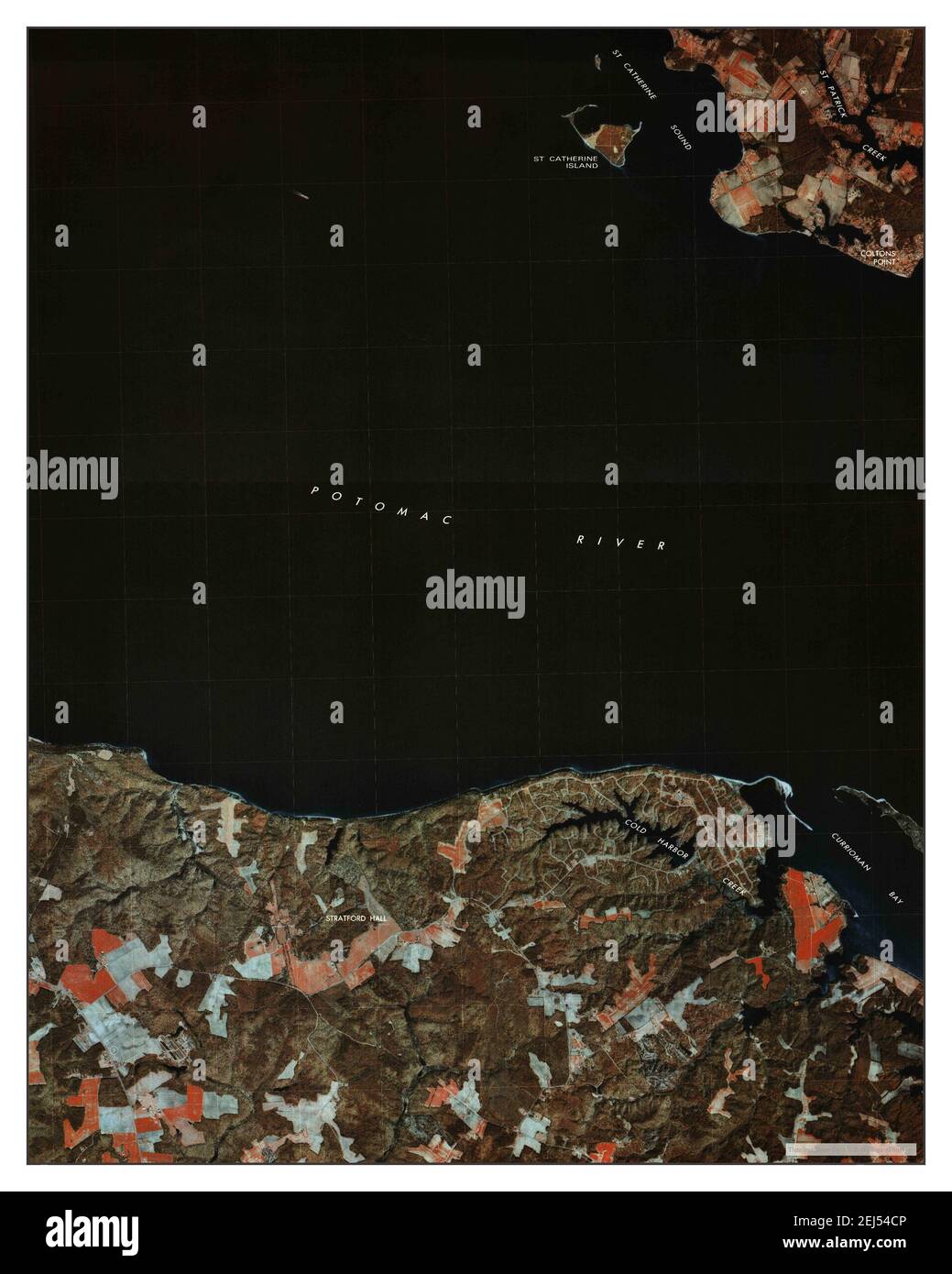 Stratford Hall, Virginia, map 1981, 124000, United States of America