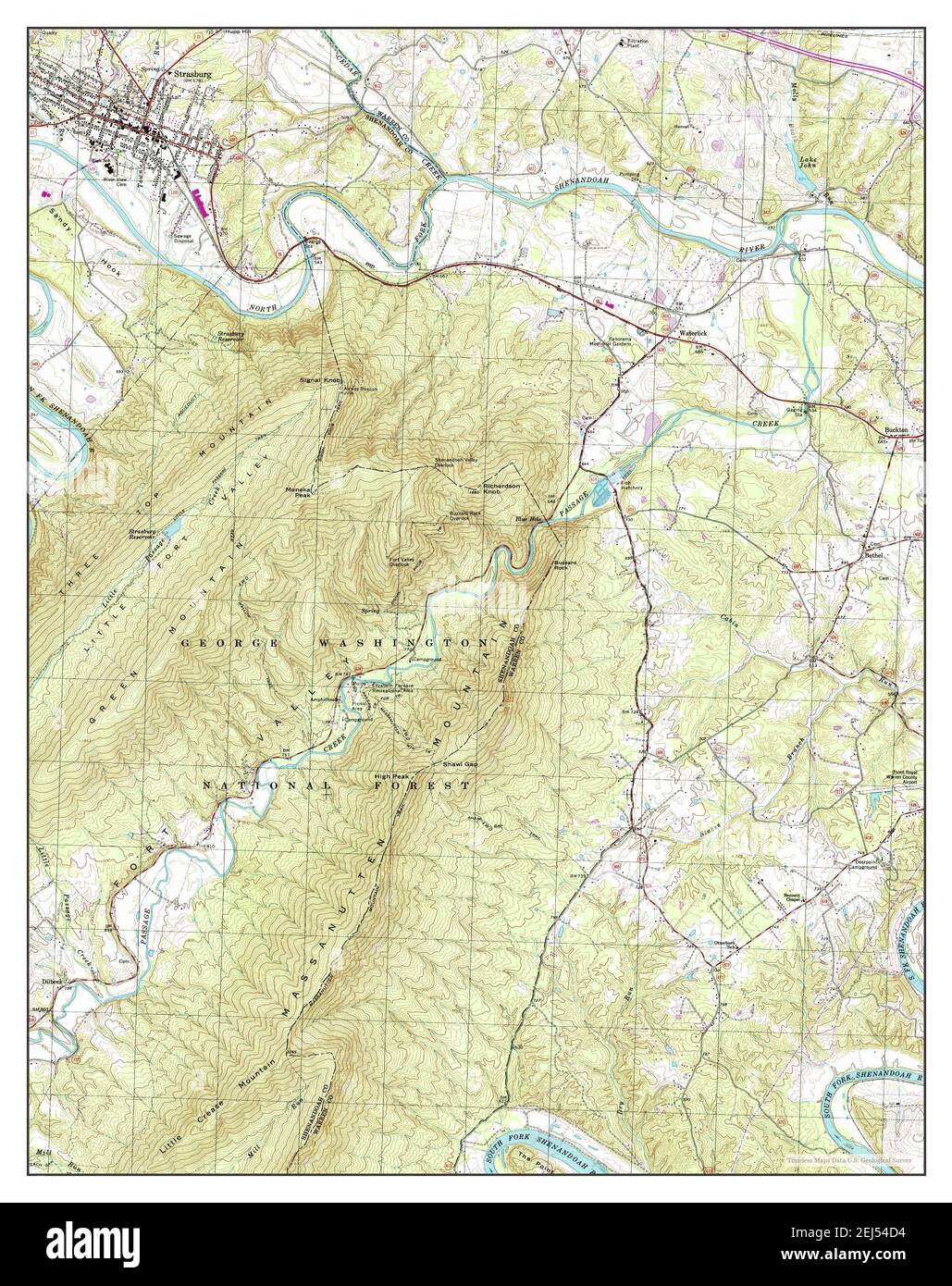 Map of strasburg virginia hires stock photography and images Alamy