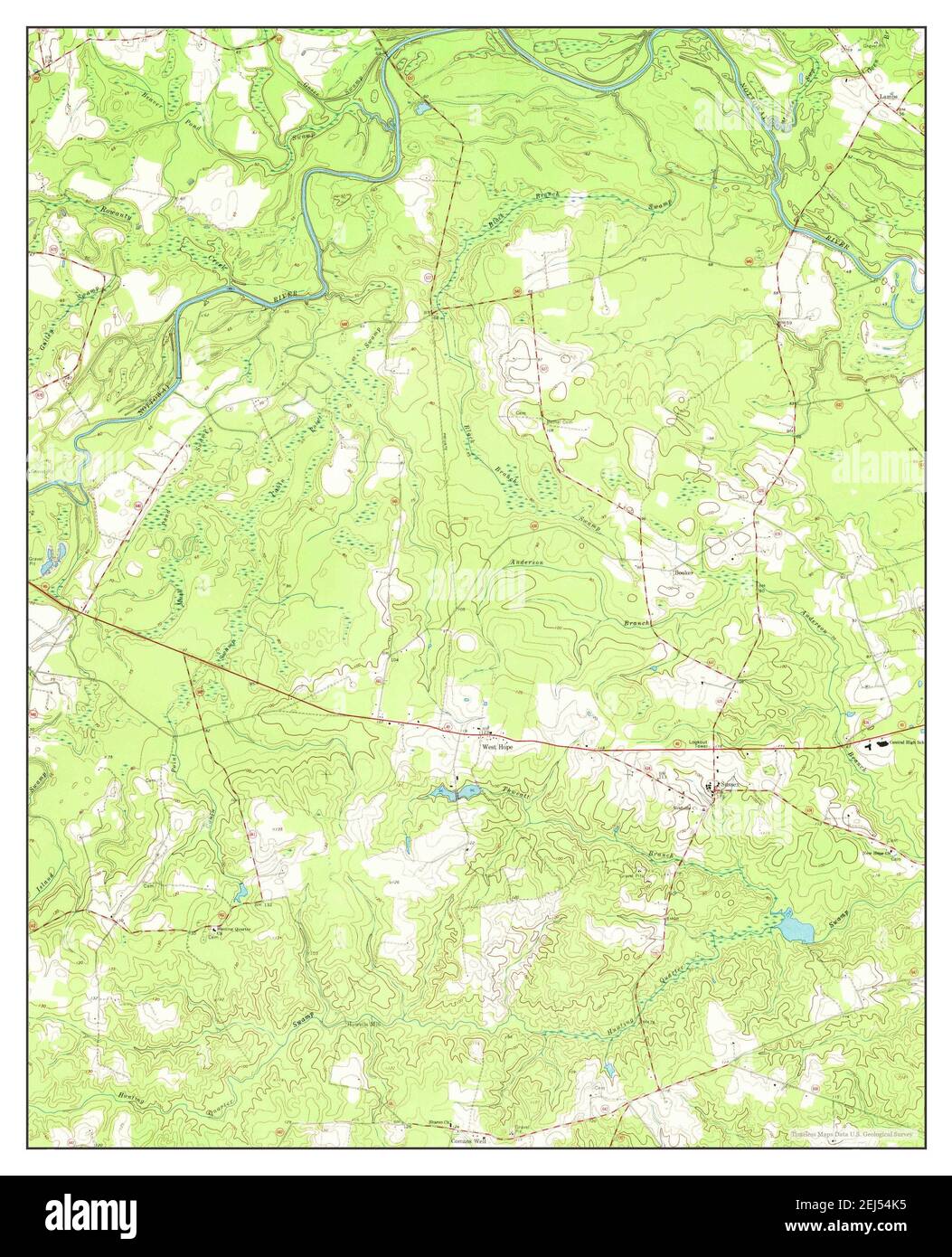 Sussex, Virginia, map 1967, 124000, United States of America by Timeless Maps, data U.S