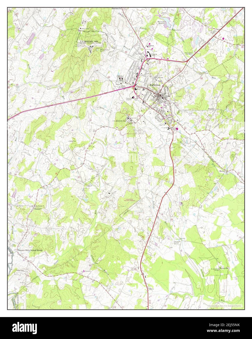 Warrenton virginia map hires stock photography and images Alamy