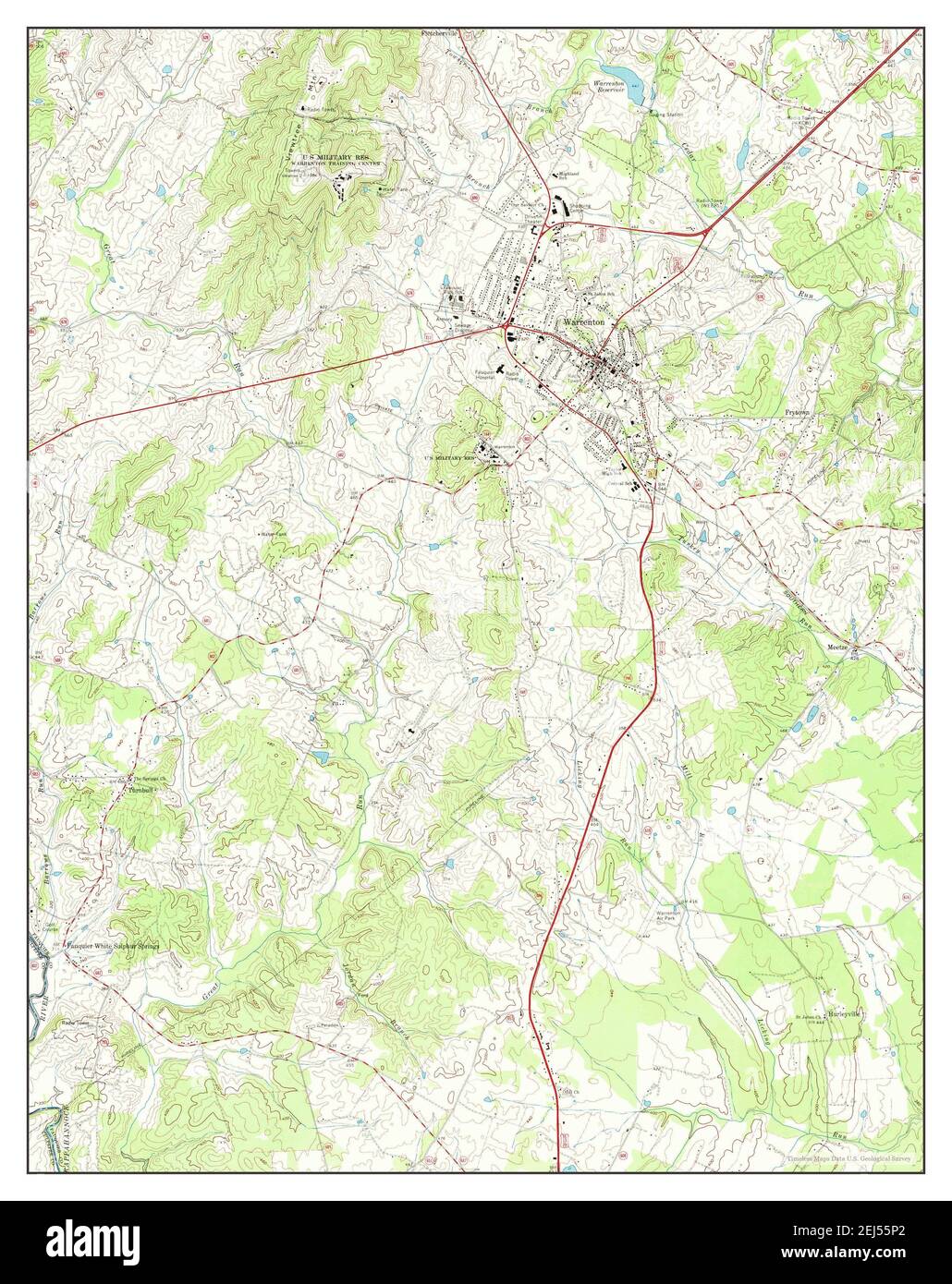 Map of warrenton virginia hires stock photography and images Alamy