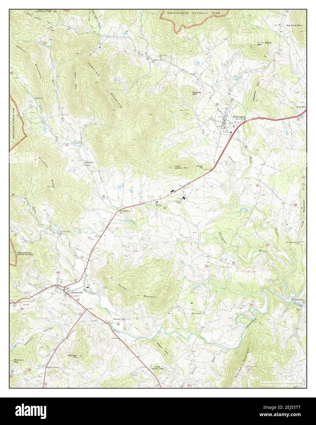 Washington, Virginia, map 1971, 1:24000, United States of America by ...