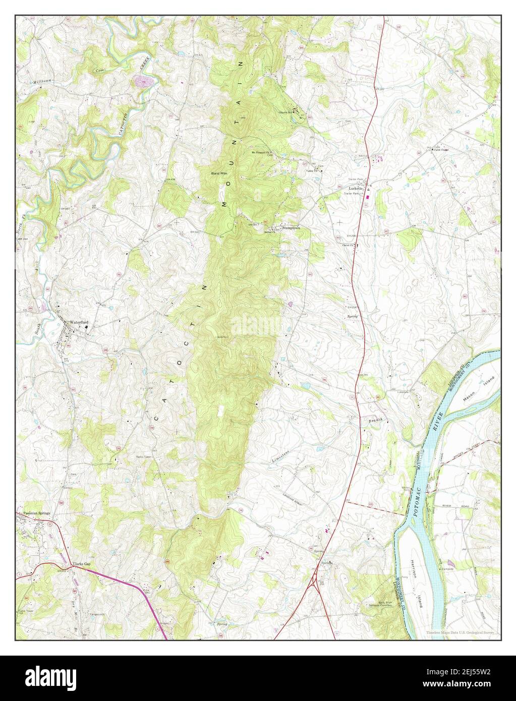 Waterford, Virginia, map 1970, 1:24000, United States of America by ...