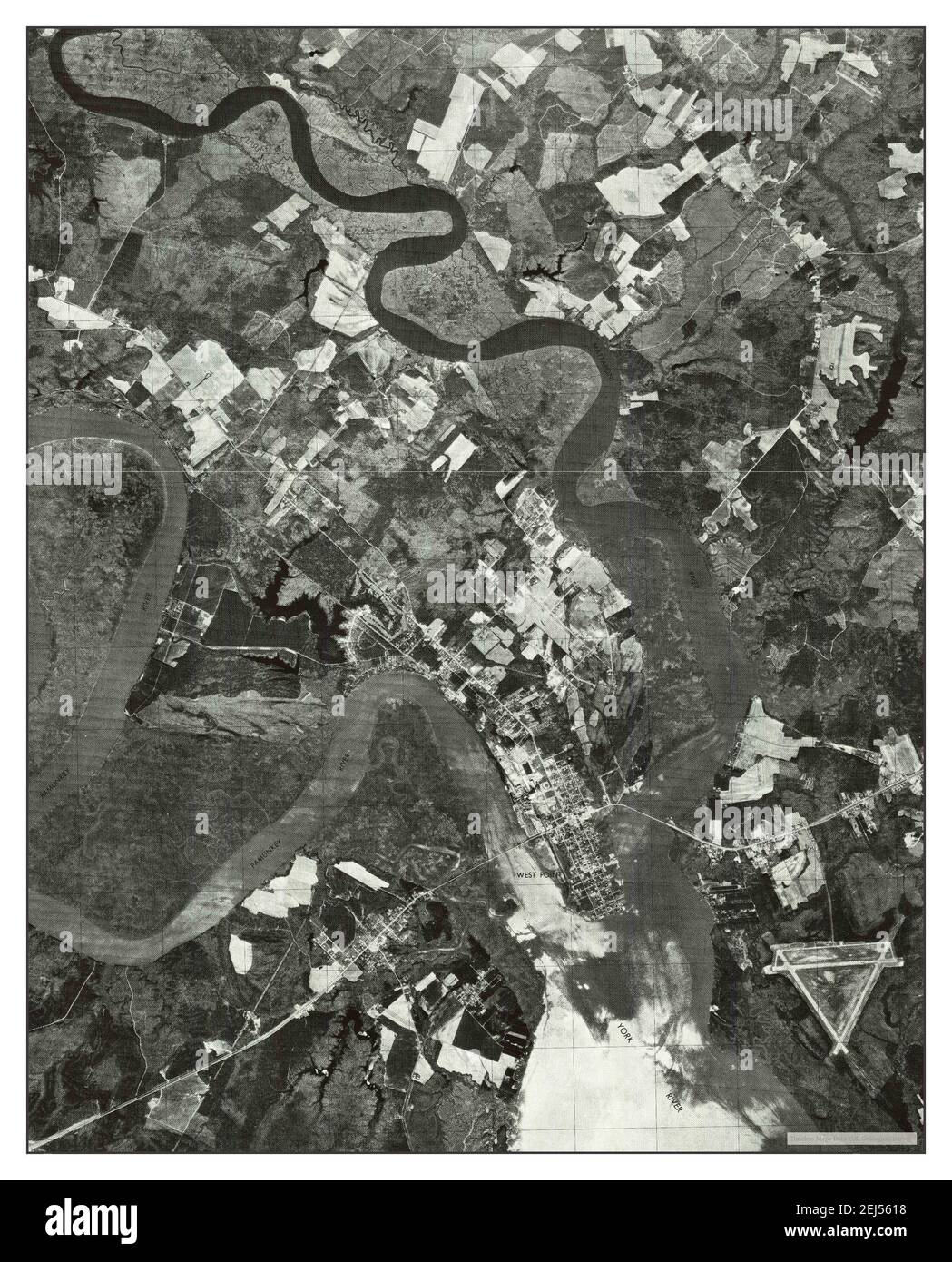 Map of west point virginia Cut Out Stock Images & Pictures Alamy