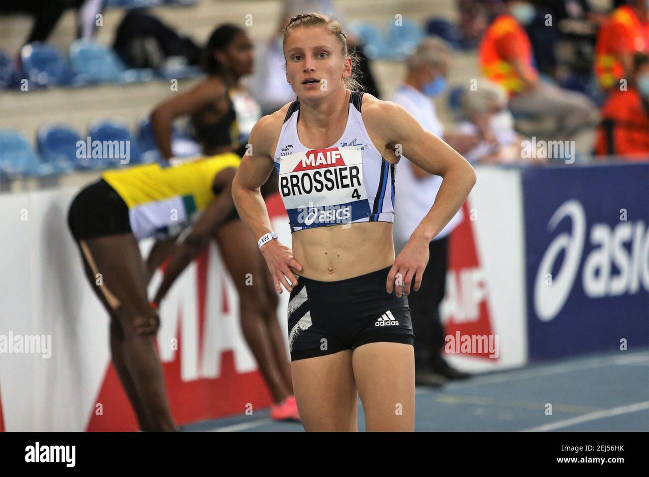BROSSIER Amandine of Sco Angers Athle then Finale 400 m Women during the  French Indoor Athletics Championships 2021 on February 20, 2021 at Stadium  Miramas Metropole in Miramas, France - Photo Laurent