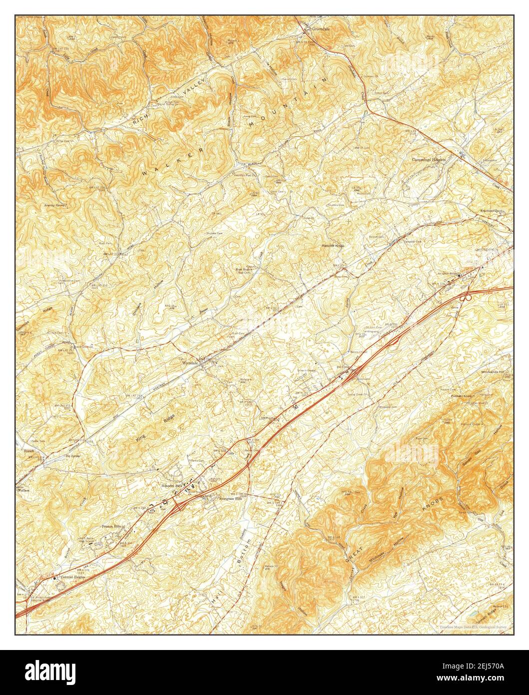 Wyndale, Virginia, map 1960, 124000, United States of America by