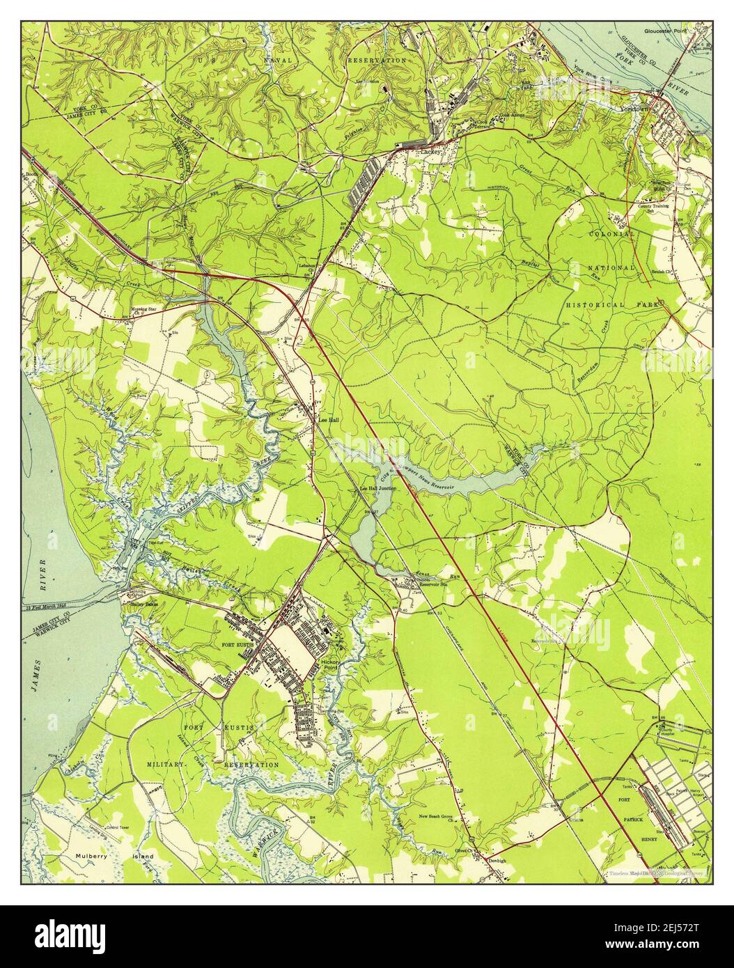 Yorktown virginia map hires stock photography and images Alamy