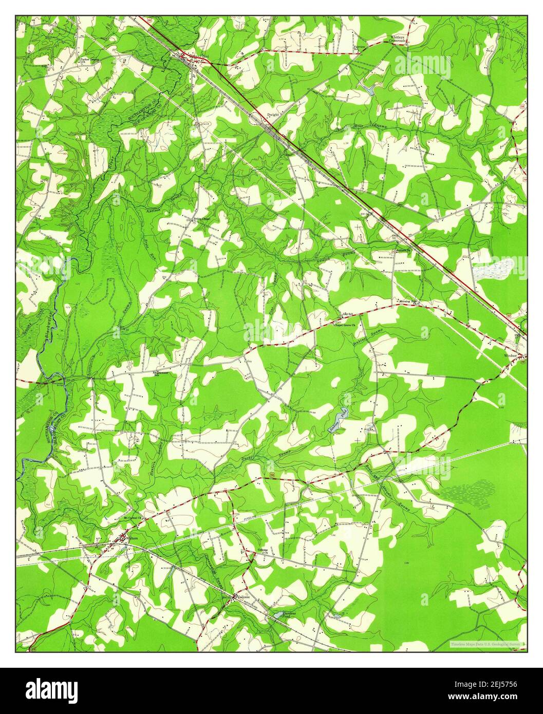 Zuni, Virginia, map 1944, 124000, United States of America by Timeless