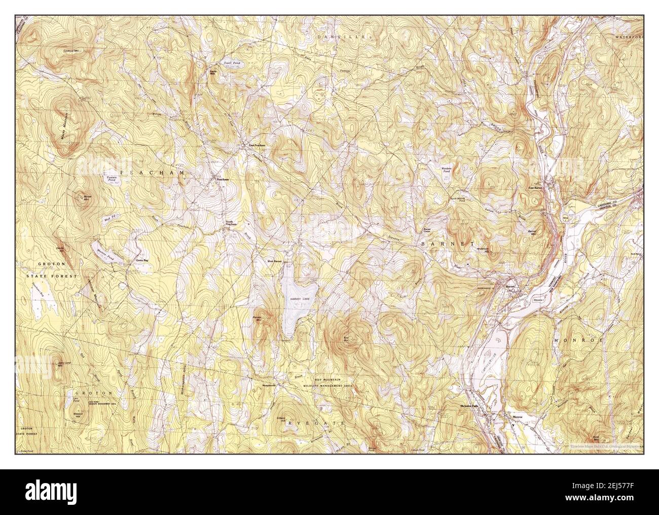 Vermont, map 1983, 125000, United States of America by