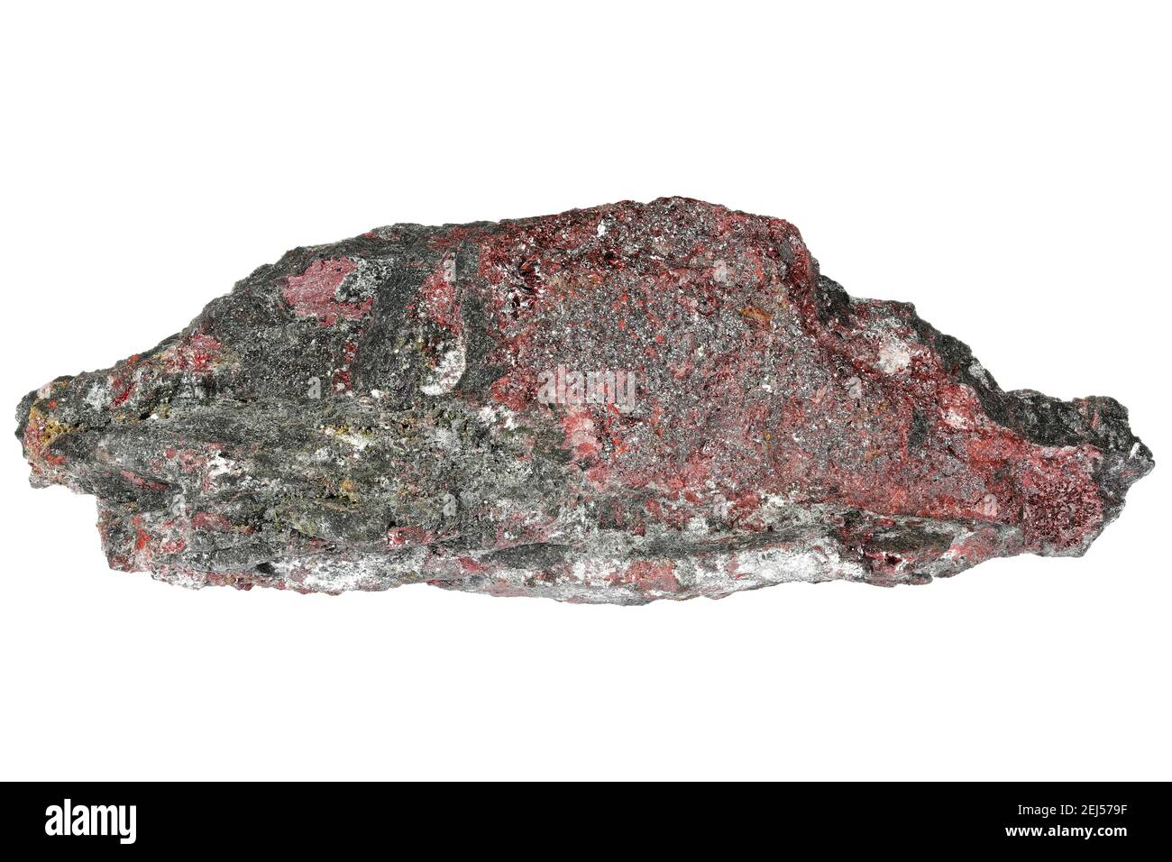 native mercury and cinnabar from El Entredicho Mine, Spain