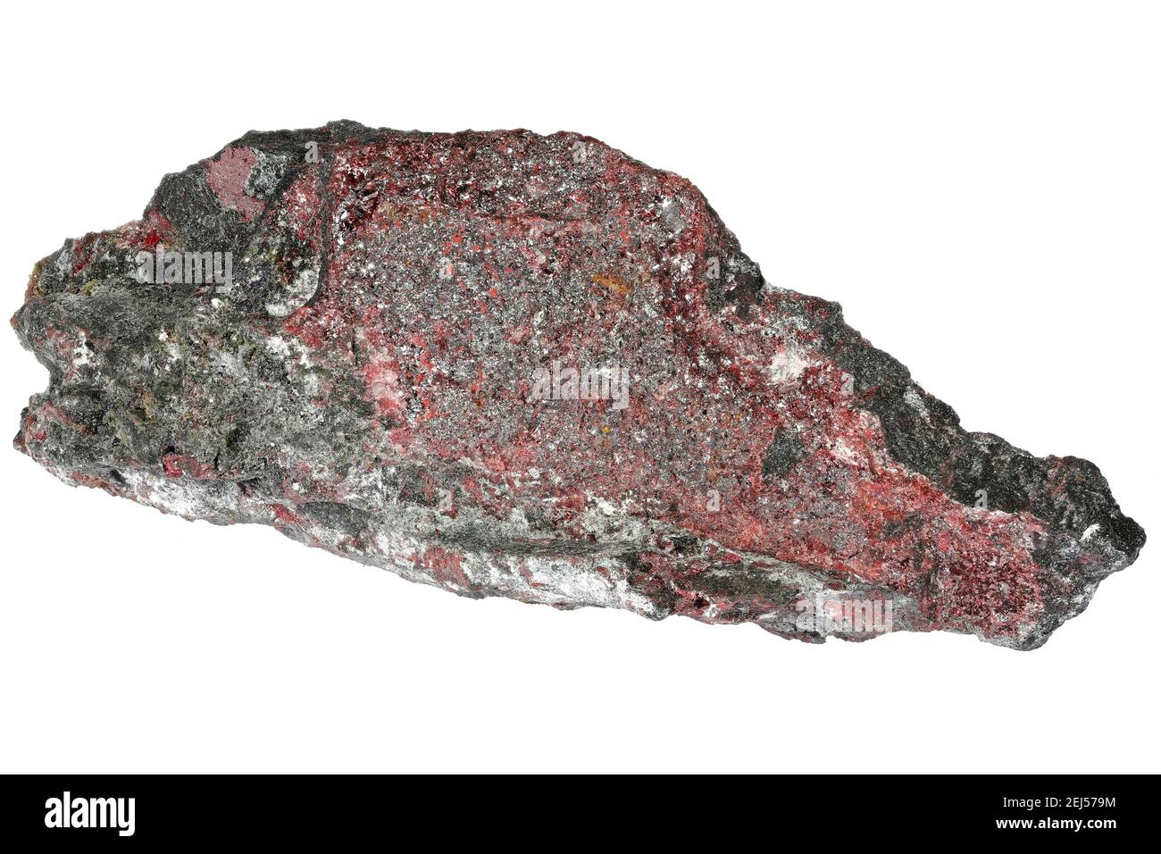 native mercury and cinnabar from El Entredicho Mine, Spain