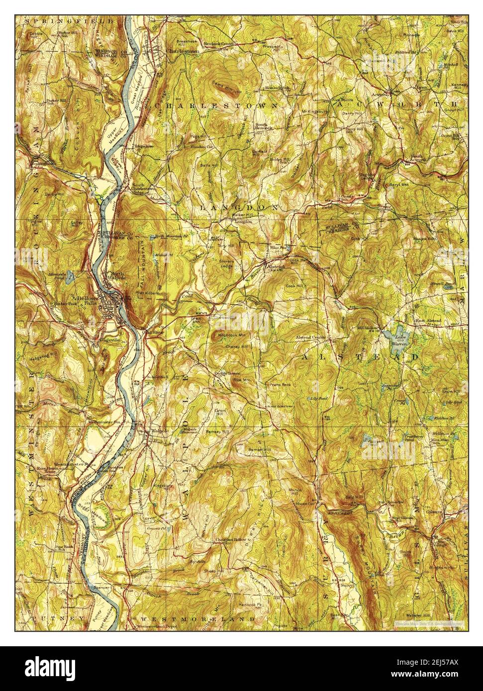 Bellows Falls Vt Map Bellows Falls, Vermont, Map 1930, 1:62500, United States Of America By  Timeless Maps, Data U.s. Geological Survey Stock Photo - Alamy